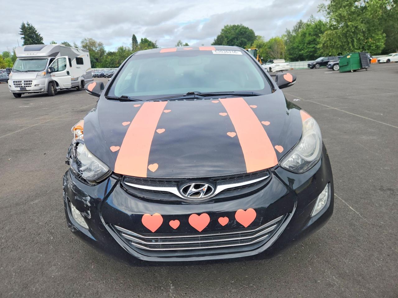 2013 Hyundai Elantra Limited Black vin: 5NPDH4AE8DH170787