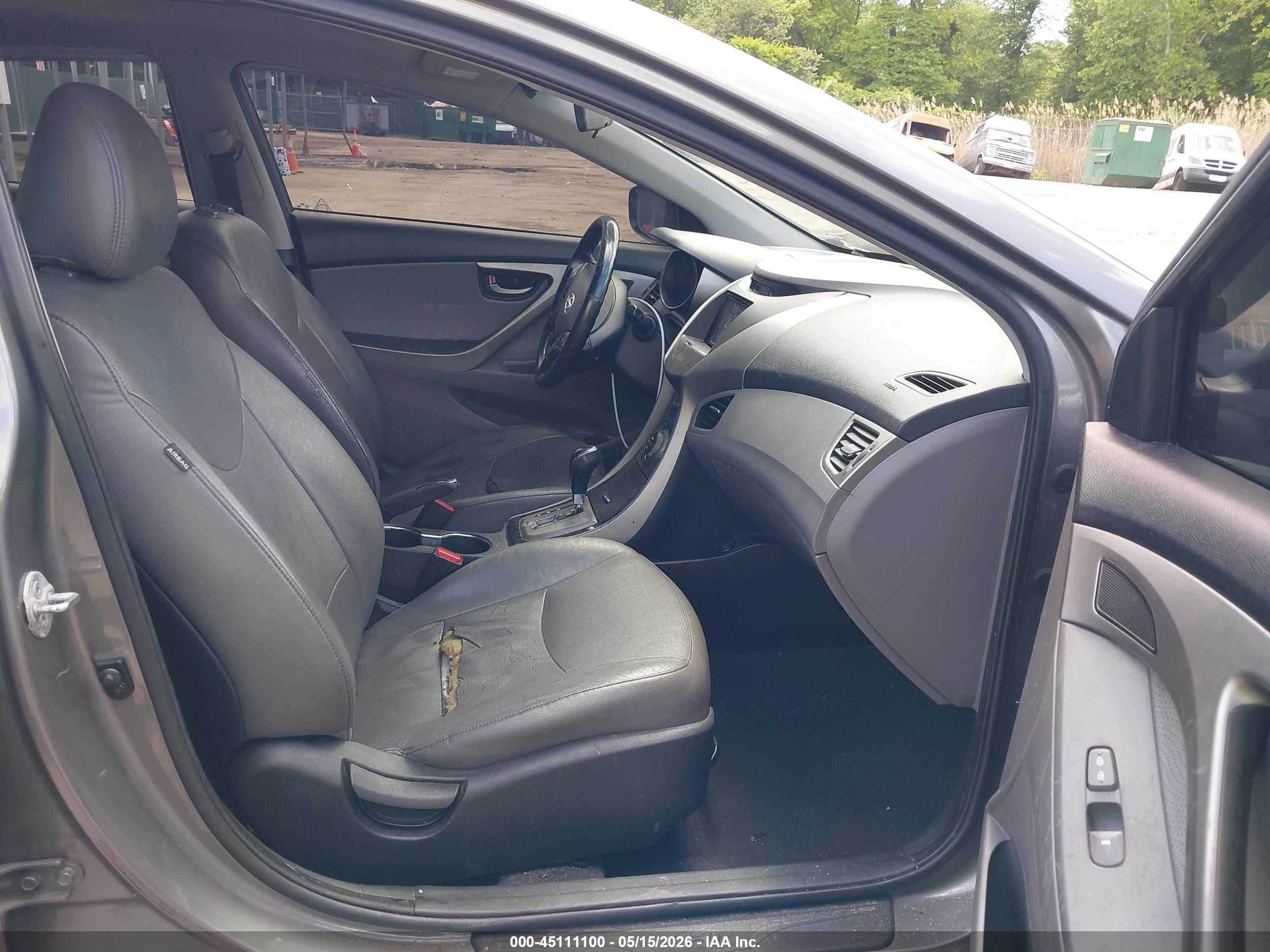 2013 Hyundai Elantra Limited Серый vin: 5NPDH4AE8DH172779