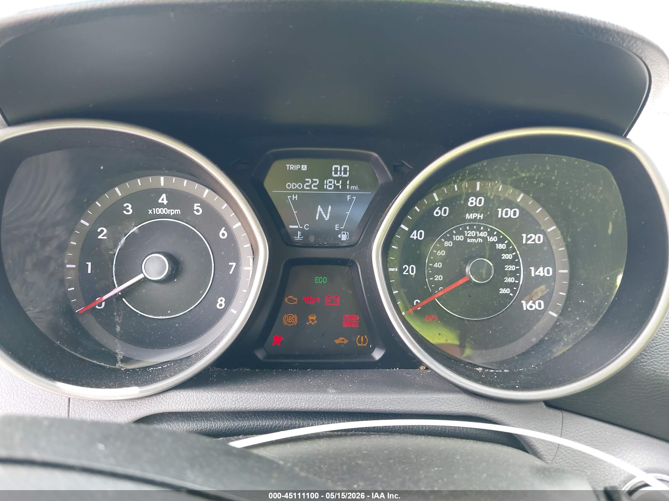 2013 Hyundai Elantra Limited Серый vin: 5NPDH4AE8DH172779