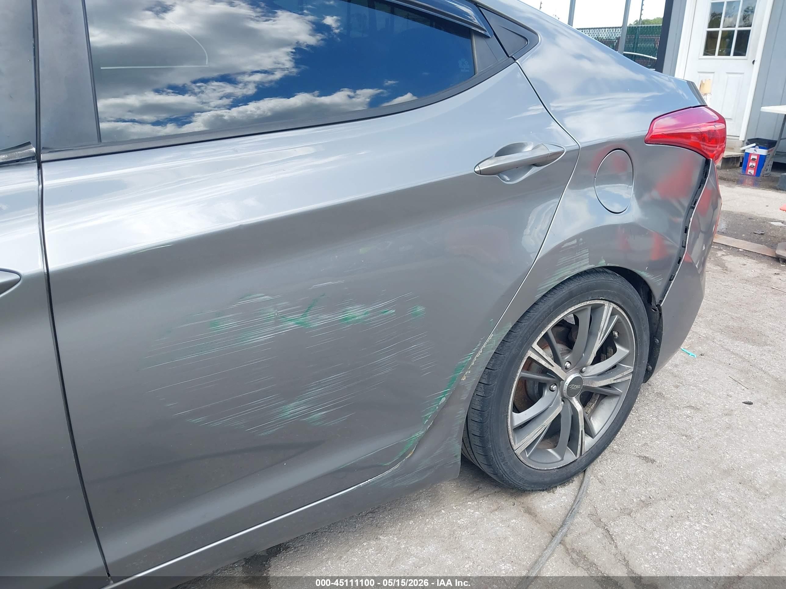 2013 Hyundai Elantra Limited Серый vin: 5NPDH4AE8DH172779