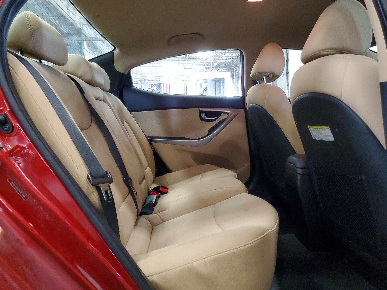 2013 Hyundai Elantra Gls Red vin: 5NPDH4AE8DH187444