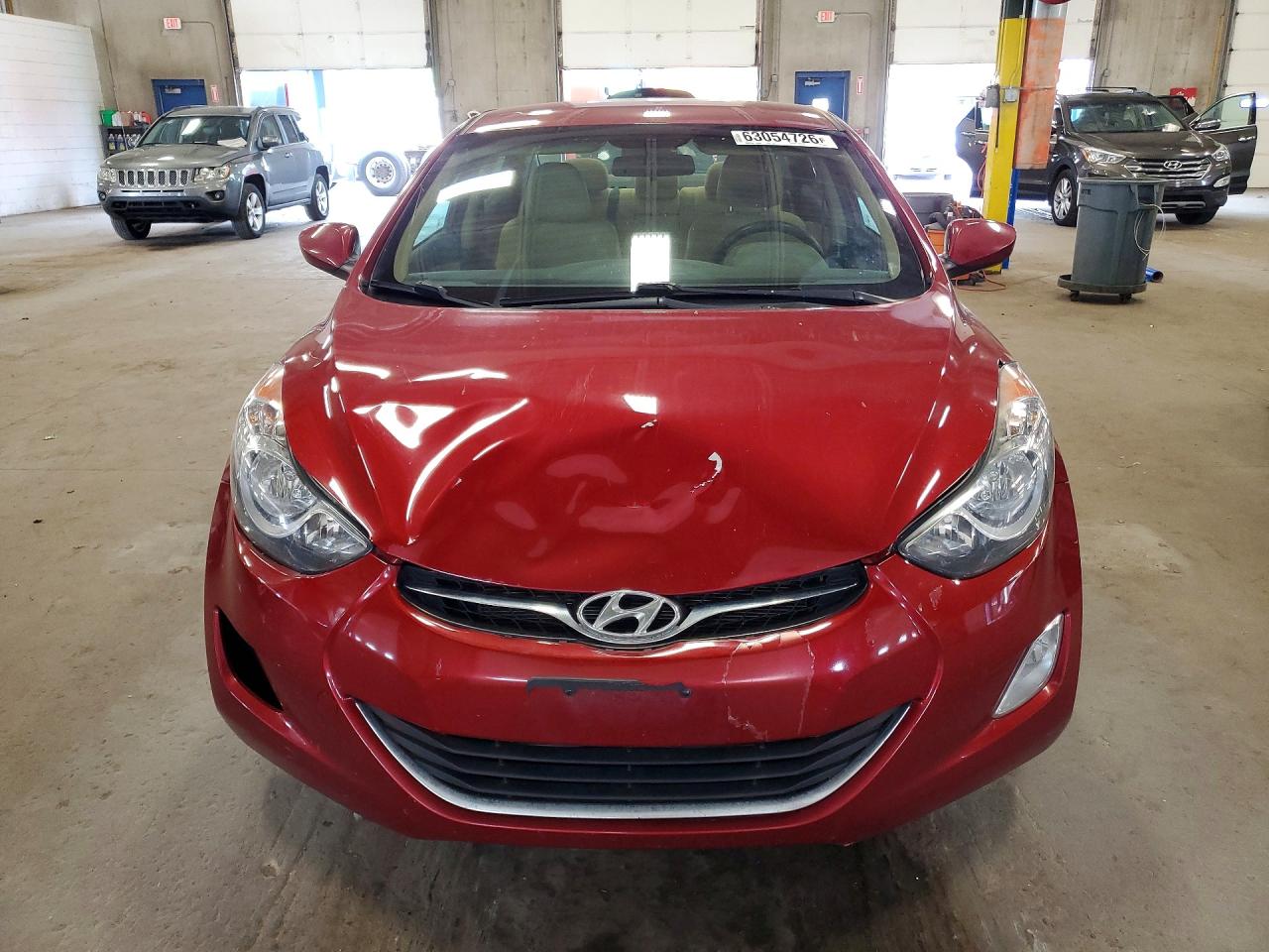 2013 Hyundai Elantra Gls Red vin: 5NPDH4AE8DH187444