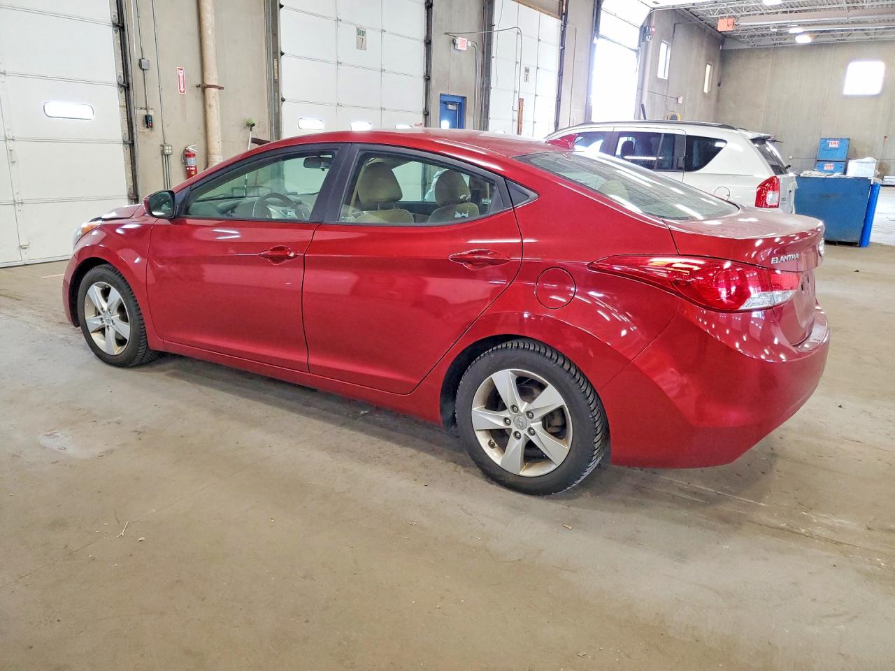 2013 Hyundai Elantra Gls Red vin: 5NPDH4AE8DH187444