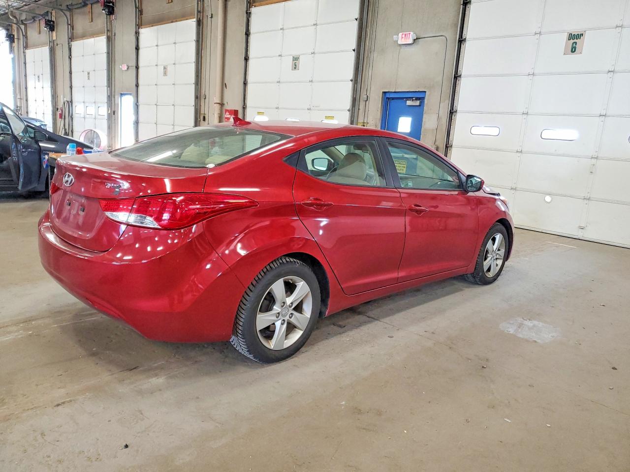 2013 Hyundai Elantra Gls Red vin: 5NPDH4AE8DH187444