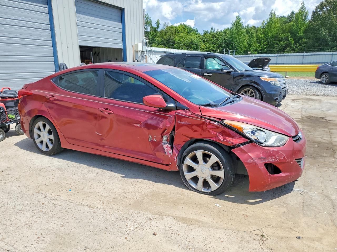 2013 Hyundai Elantra Limited Maroon vin: 5NPDH4AE8DH193812