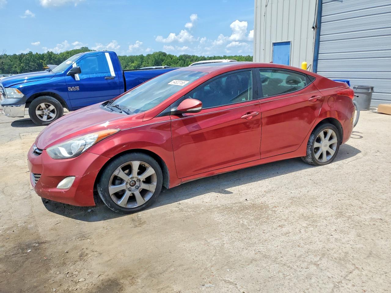 2013 Hyundai Elantra Limited Maroon vin: 5NPDH4AE8DH193812