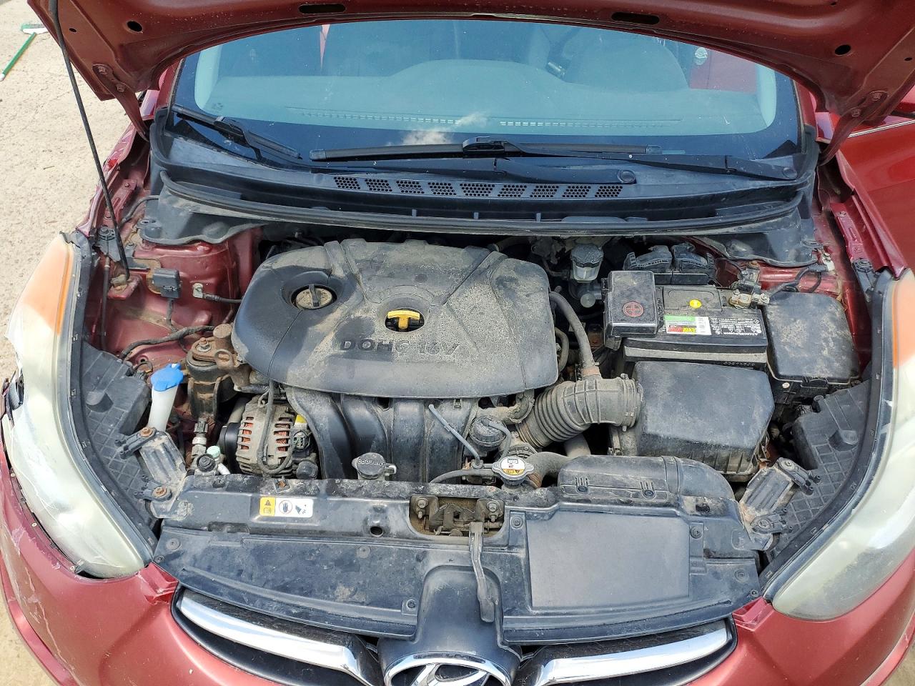 2013 Hyundai Elantra Limited Maroon vin: 5NPDH4AE8DH193812
