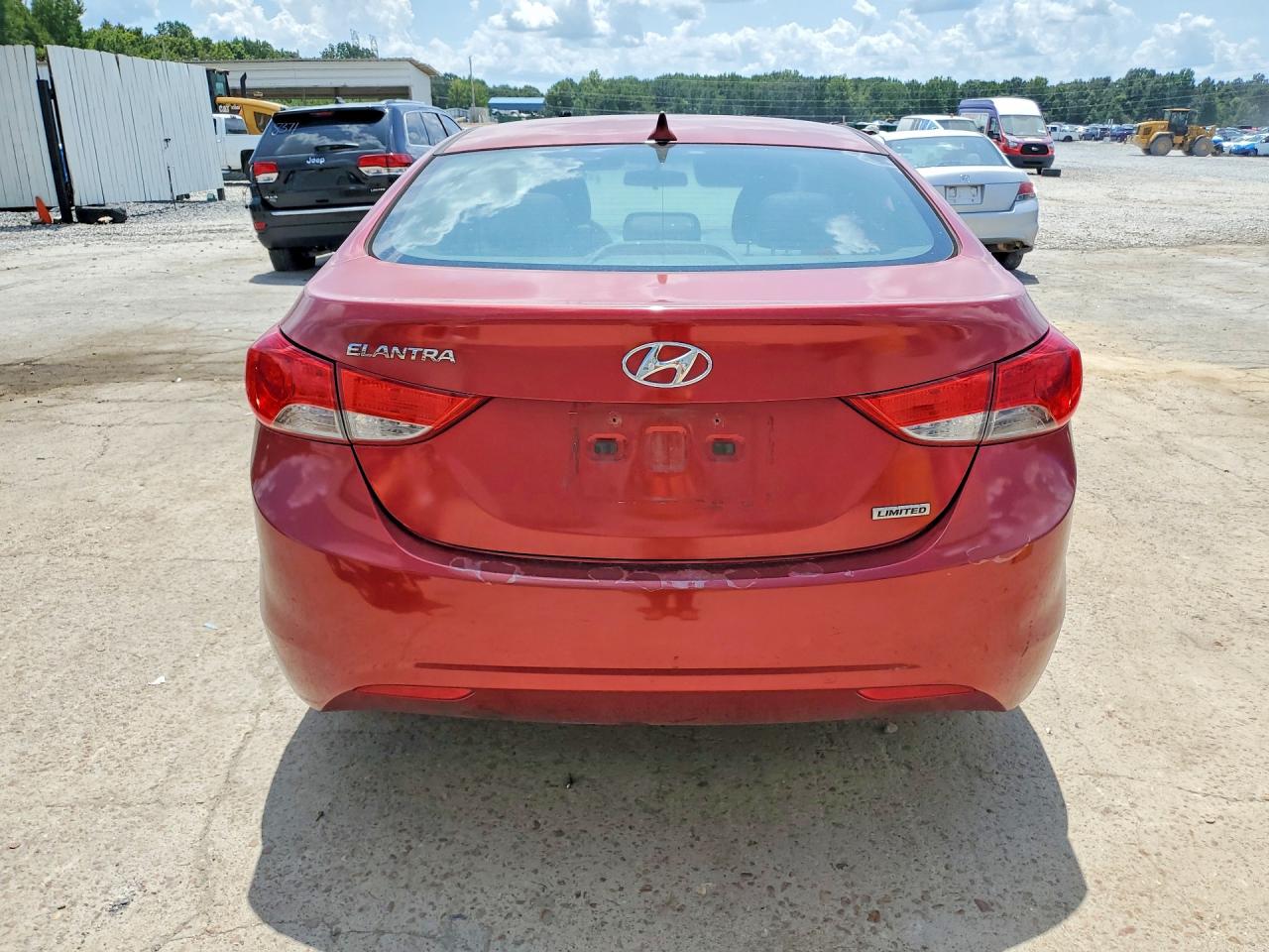 2013 Hyundai Elantra Limited Maroon vin: 5NPDH4AE8DH193812