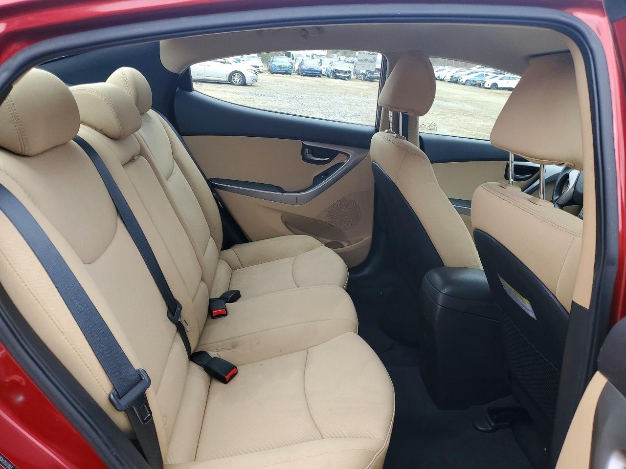 2013 Hyundai Elantra Gls Red vin: 5NPDH4AE8DH202203