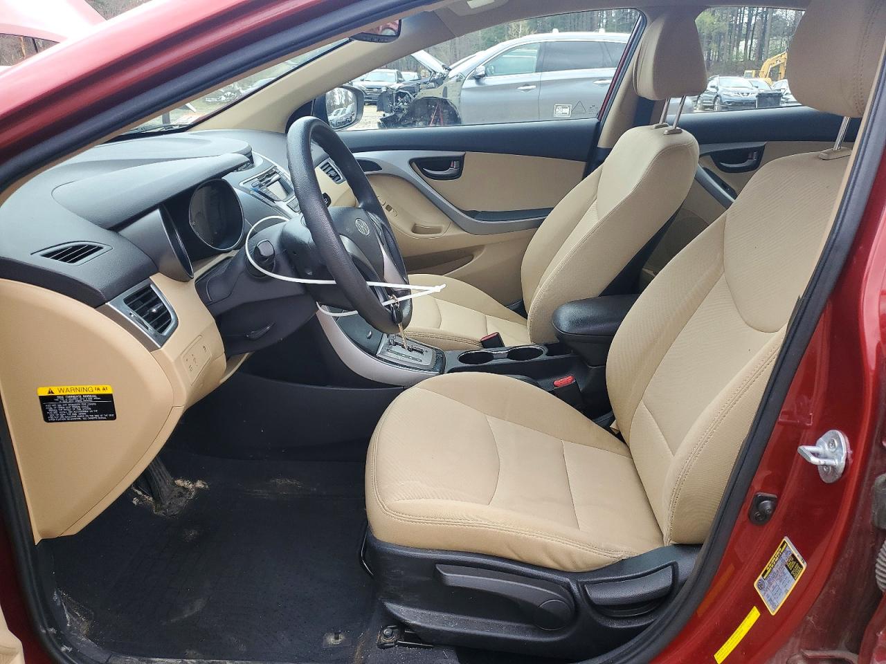 2013 Hyundai Elantra Gls Red vin: 5NPDH4AE8DH202203