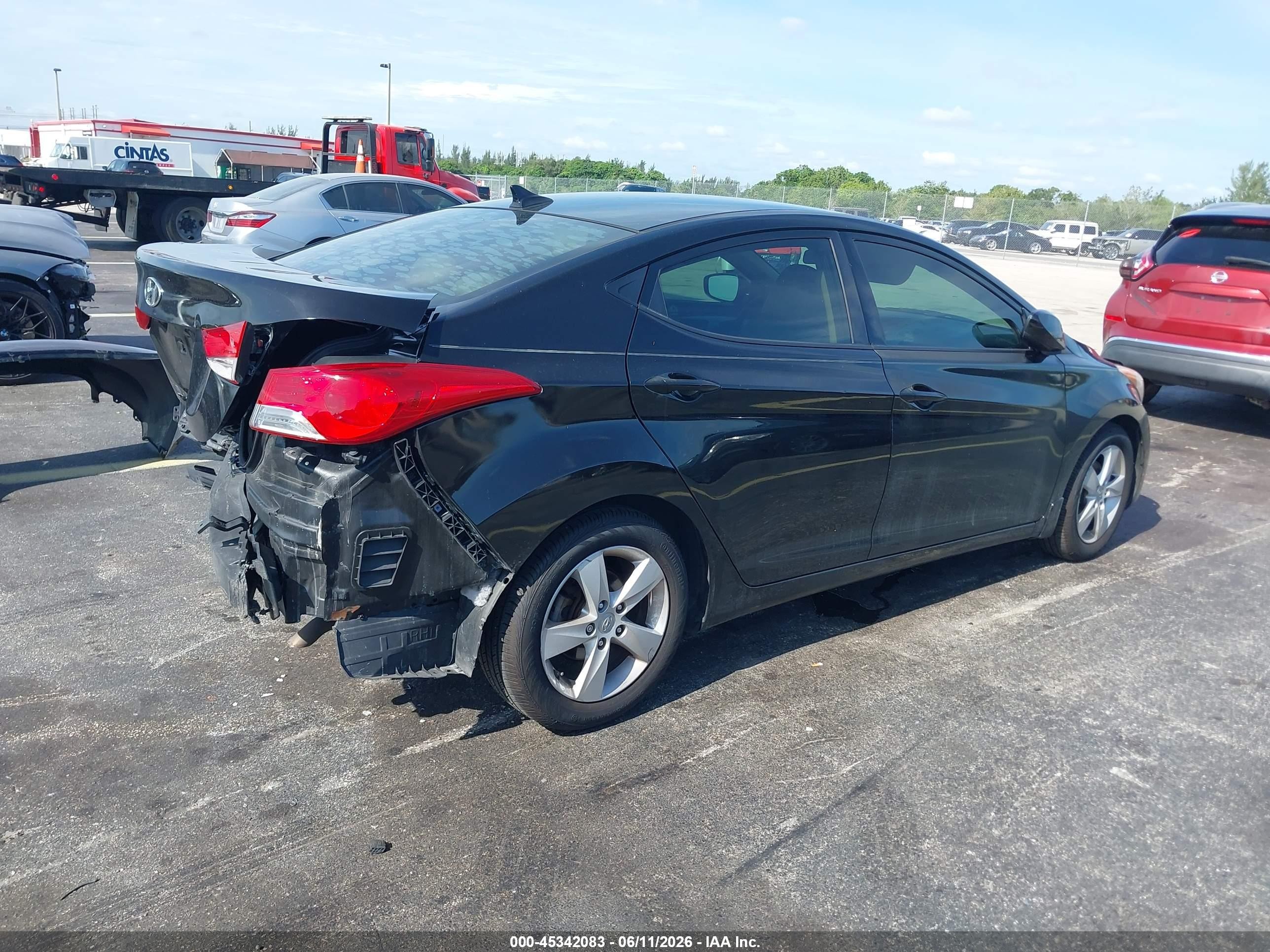 2013 Hyundai Elantra Gls Black vin: 5NPDH4AE8DH203853