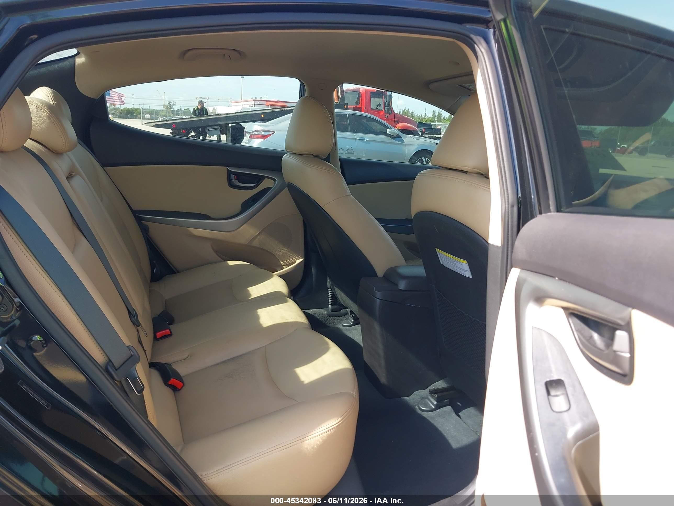 2013 Hyundai Elantra Gls Black vin: 5NPDH4AE8DH203853