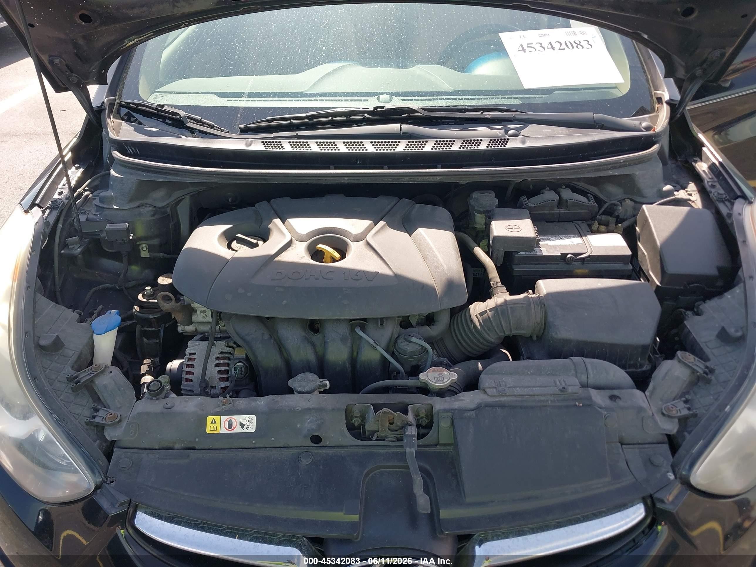 2013 Hyundai Elantra Gls Black vin: 5NPDH4AE8DH203853