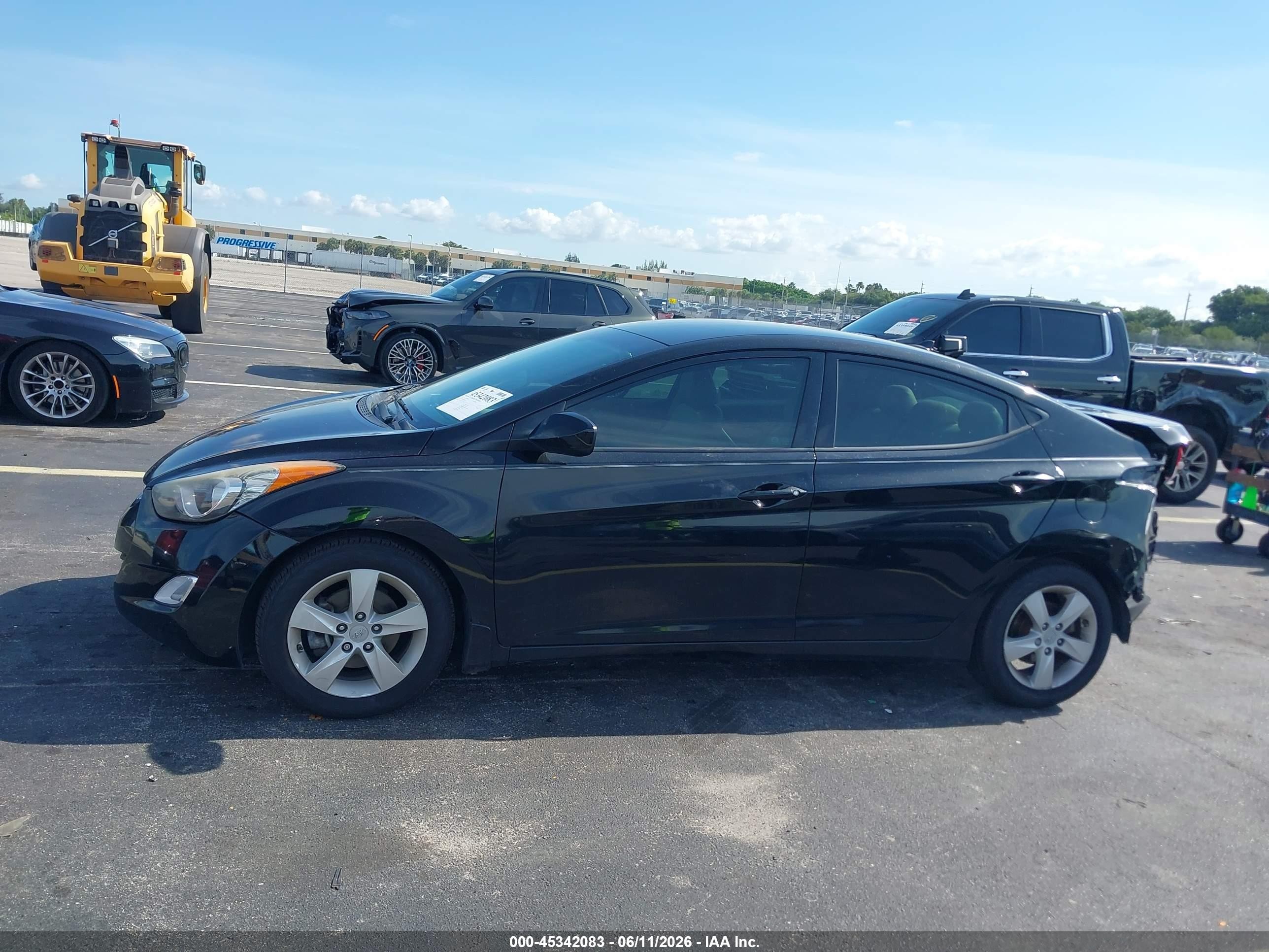 2013 Hyundai Elantra Gls Black vin: 5NPDH4AE8DH203853