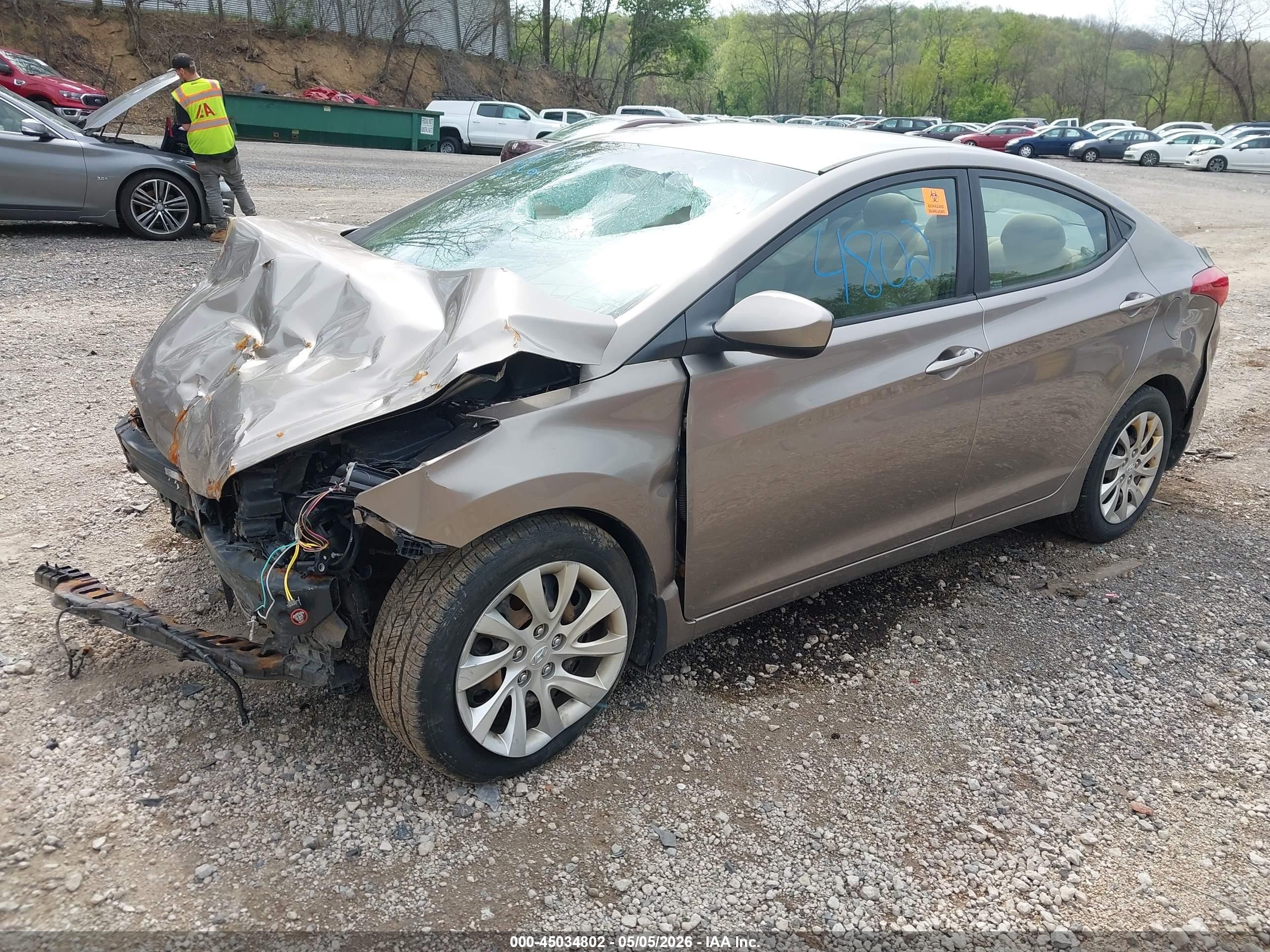 2013 Hyundai Elantra Gls Gold vin: 5NPDH4AE8DH206283