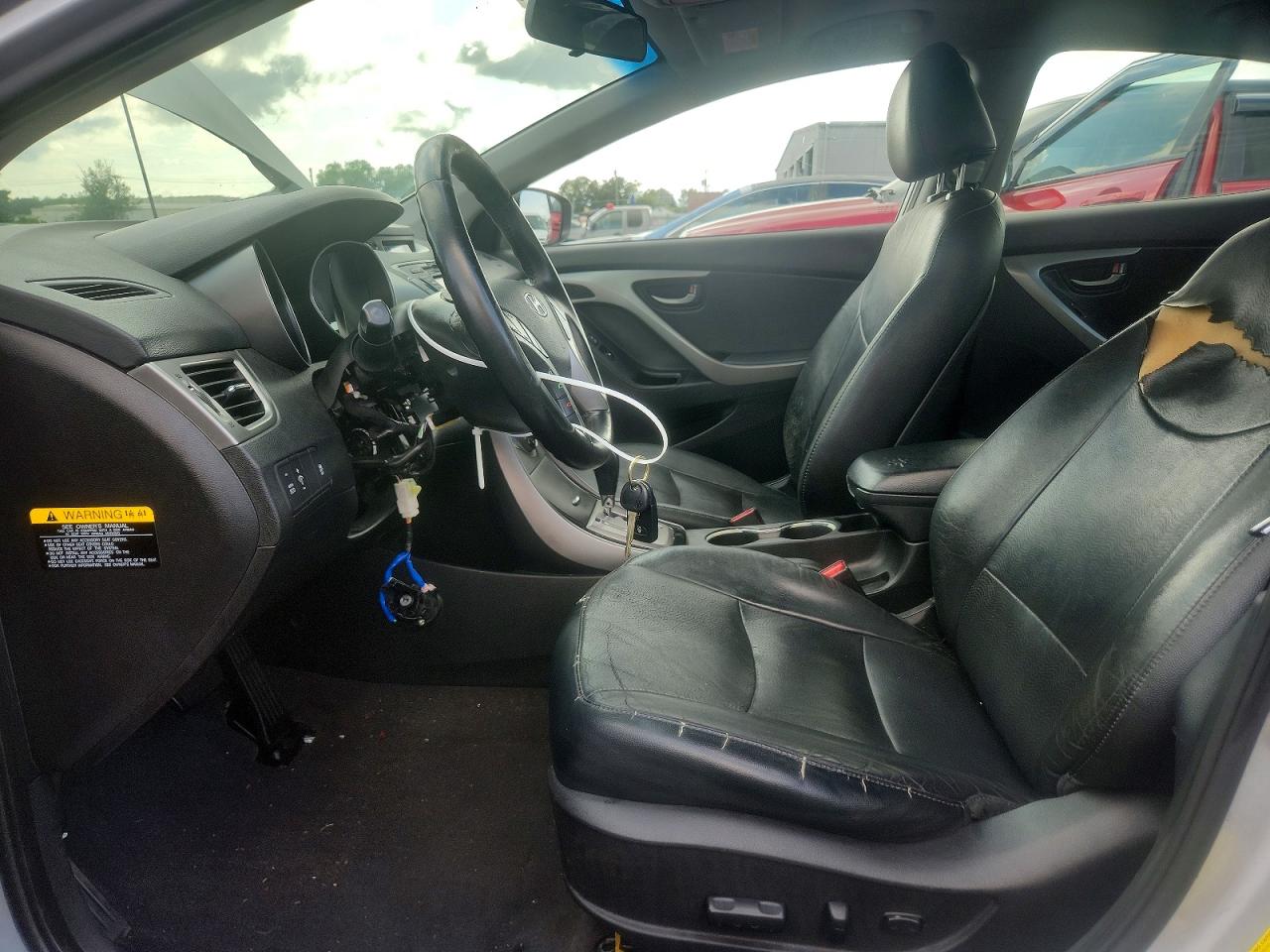 2013 Hyundai Elantra Limited Silver vin: 5NPDH4AE8DH208826