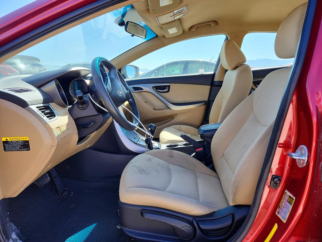 2013 Hyundai Elantra Gls Red vin: 5NPDH4AE8DH212987