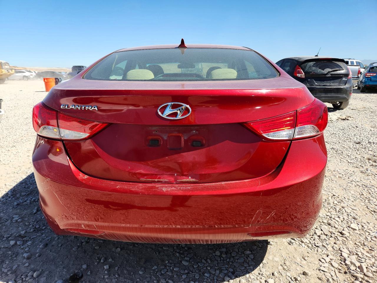 2013 Hyundai Elantra Gls Red vin: 5NPDH4AE8DH212987