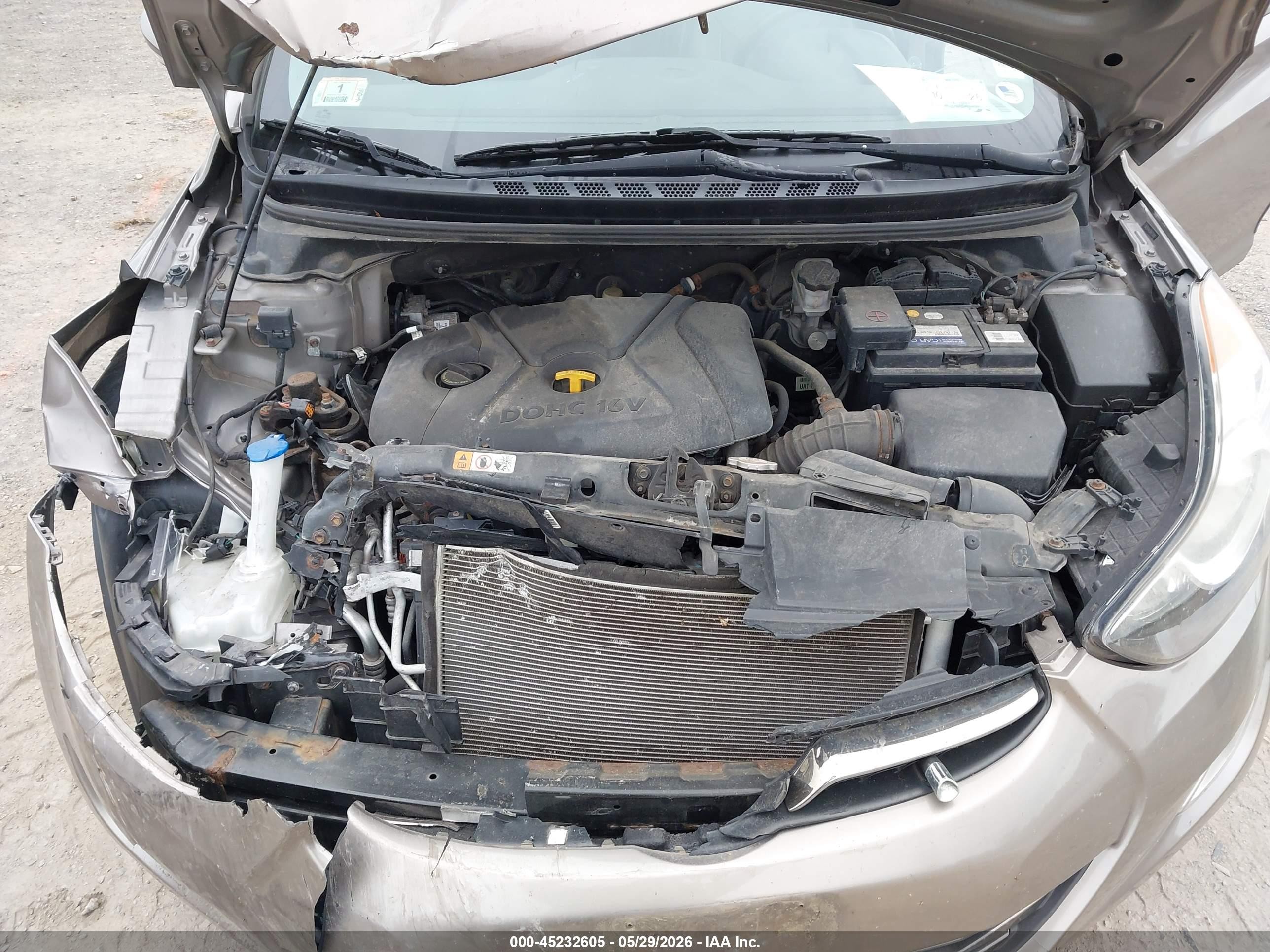 2013 Hyundai Elantra Limited Champagne vin: 5NPDH4AE8DH213850