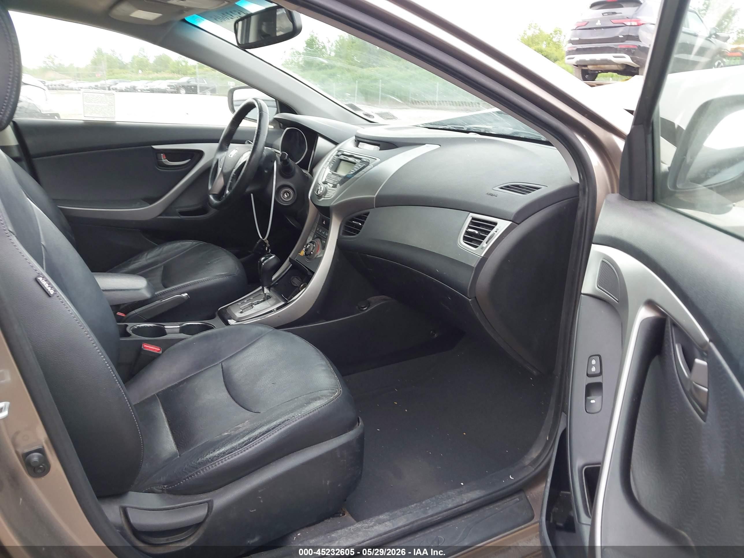 2013 Hyundai Elantra Limited Champagne vin: 5NPDH4AE8DH213850