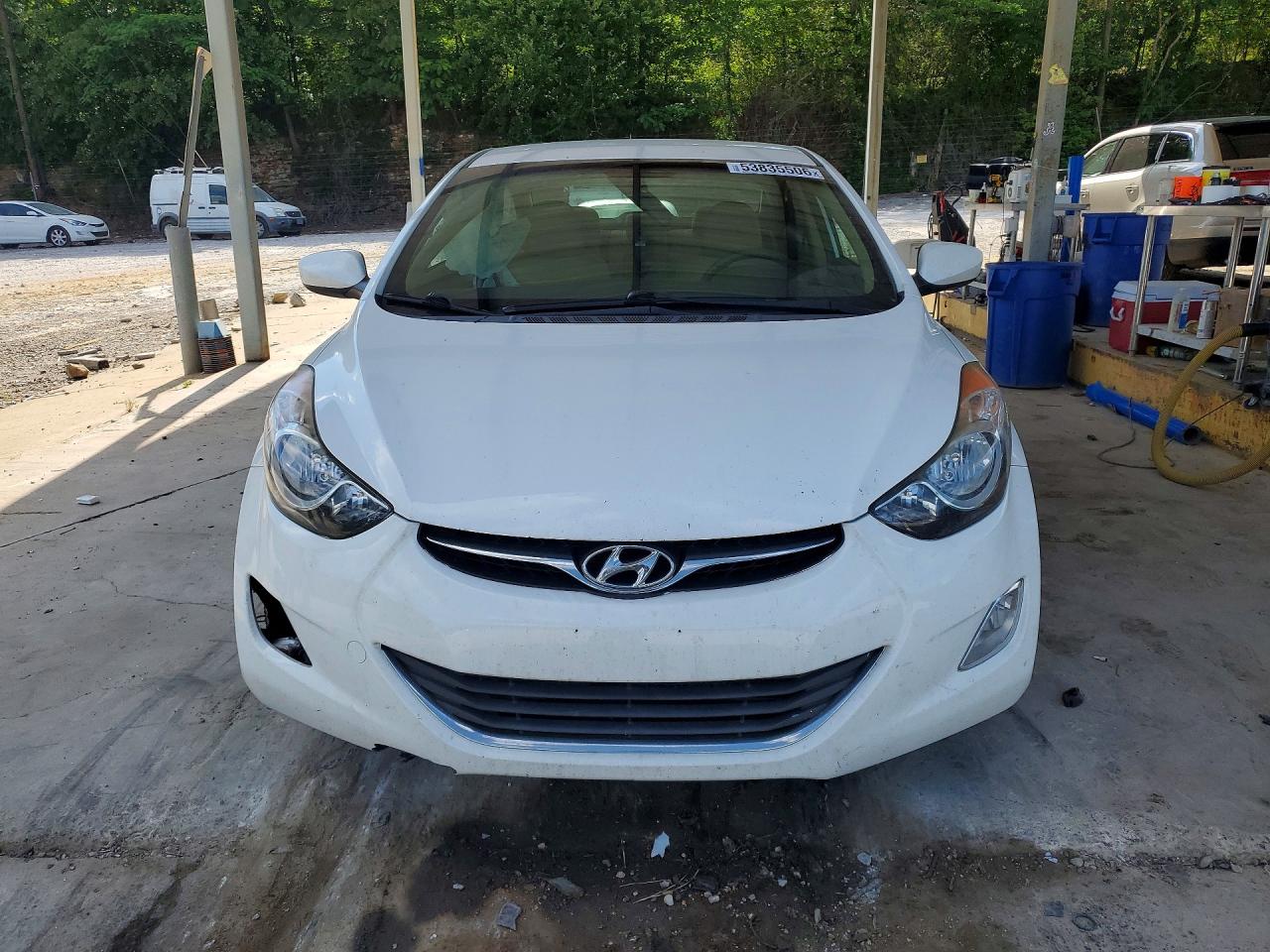 2013 Hyundai Elantra Gls White vin: 5NPDH4AE8DH217249