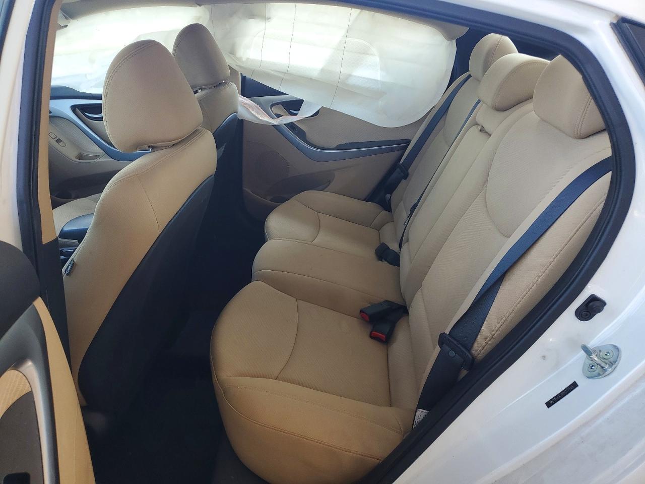 2013 Hyundai Elantra Gls White vin: 5NPDH4AE8DH217249
