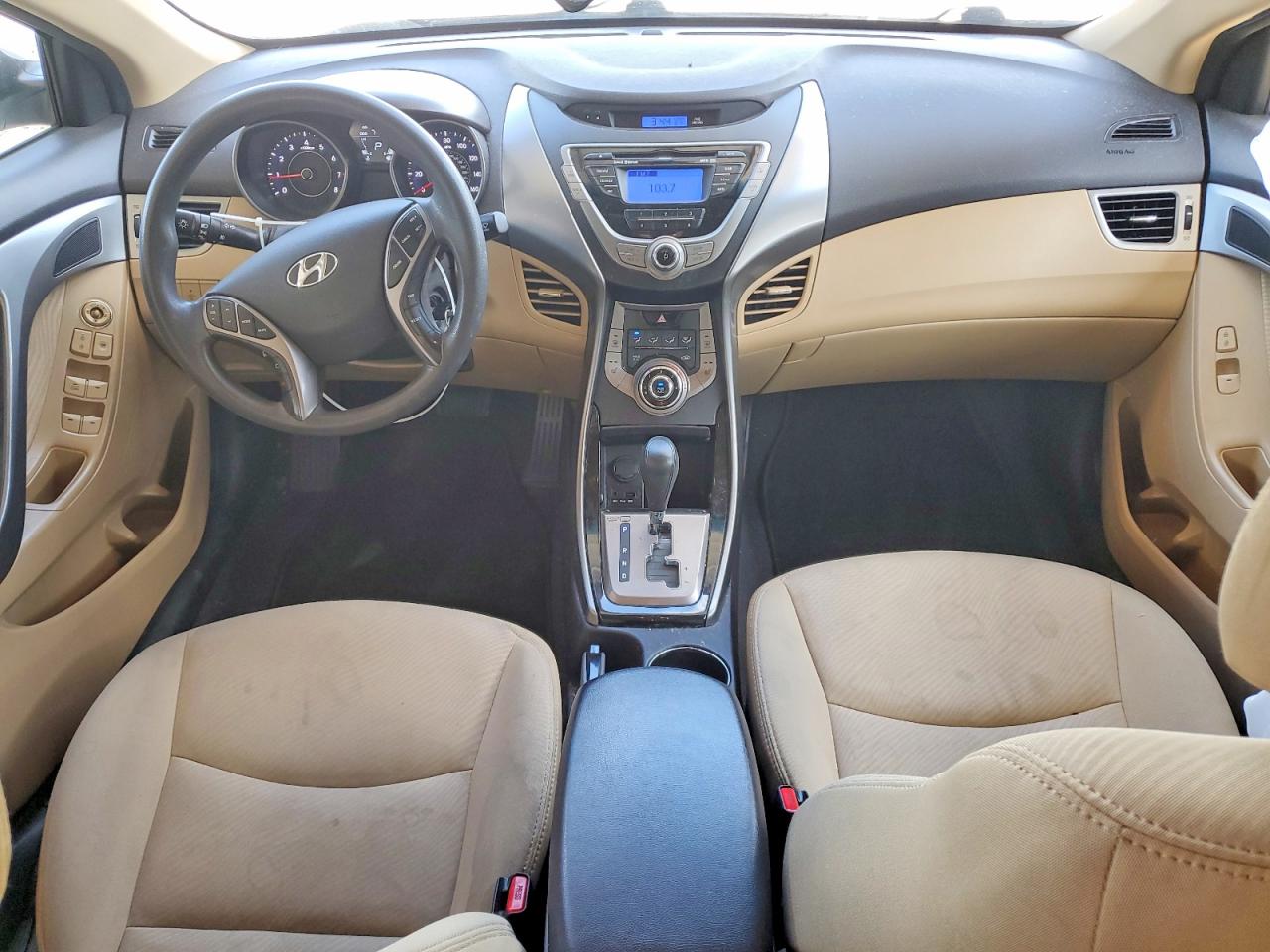 2013 Hyundai Elantra Gls White vin: 5NPDH4AE8DH217249