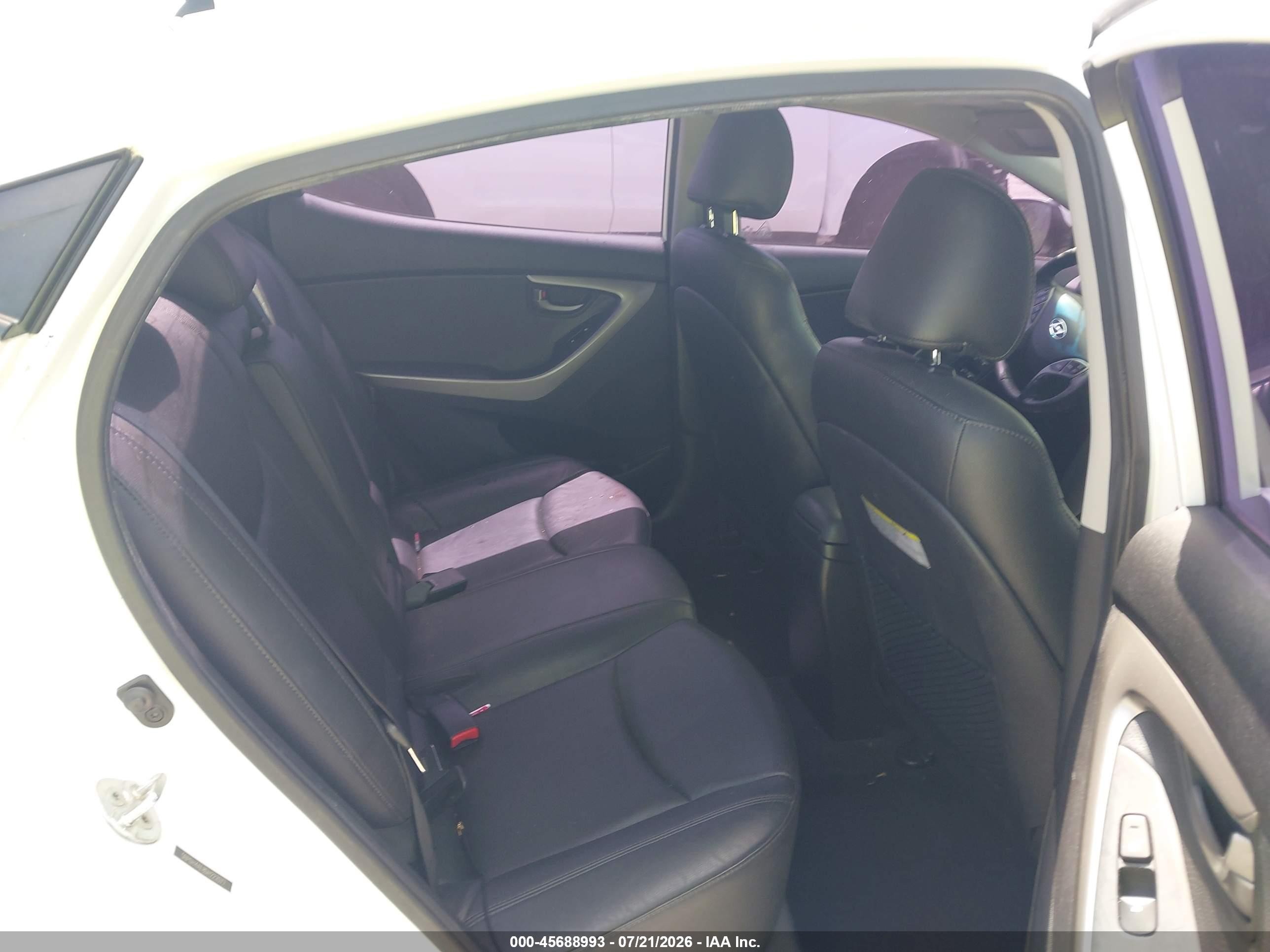 2013 Hyundai Elantra Limited White vin: 5NPDH4AE8DH222077