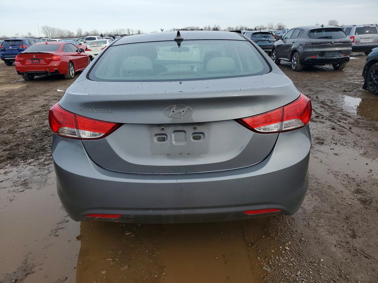 2013 Hyundai Elantra Gls Gray vin: 5NPDH4AE8DH226890
