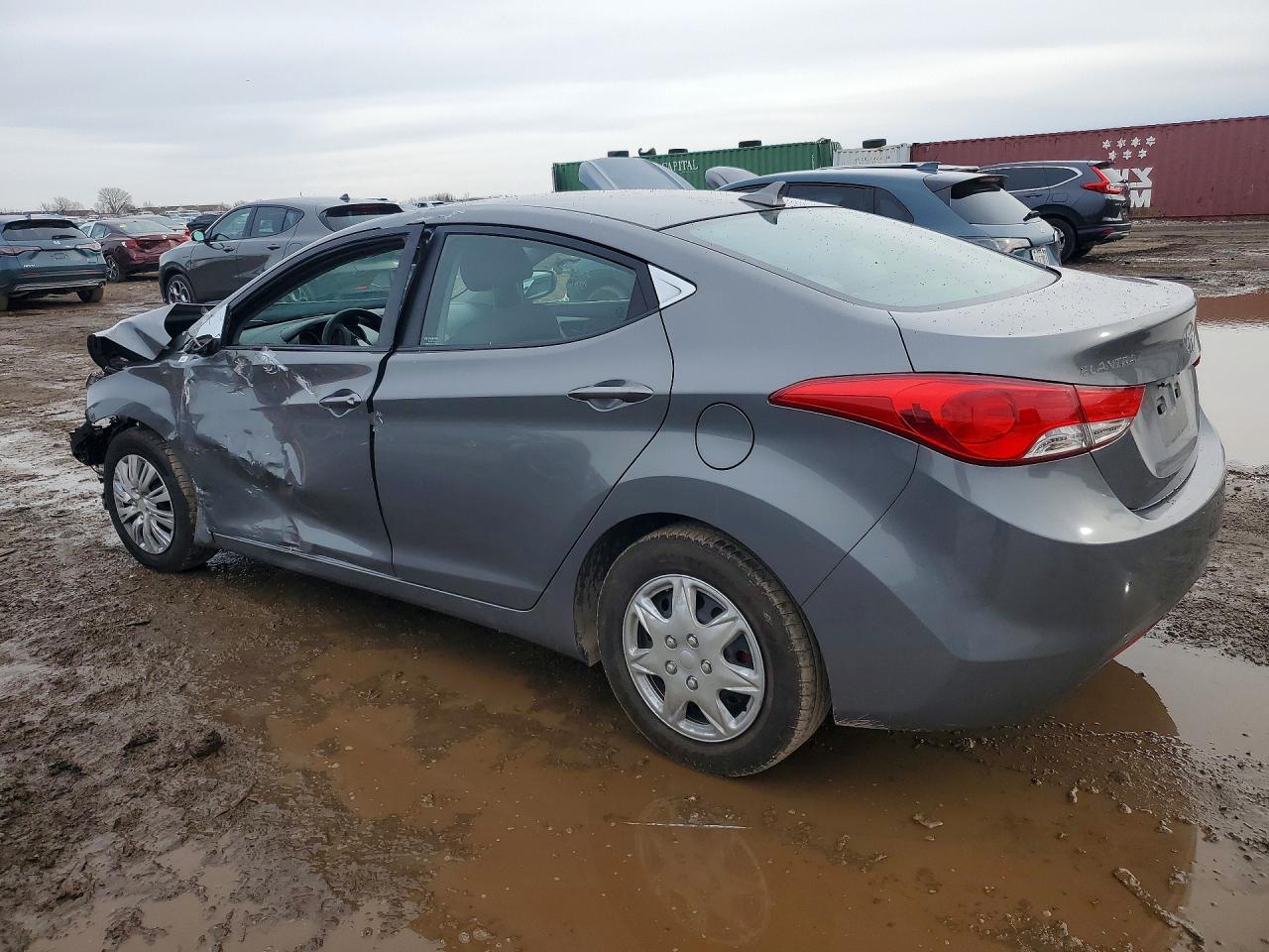 2013 Hyundai Elantra Gls Gray vin: 5NPDH4AE8DH226890