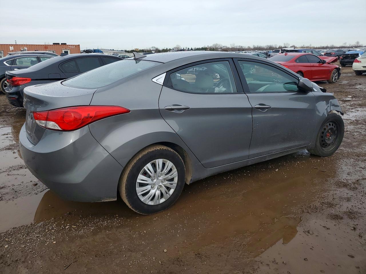 2013 Hyundai Elantra Gls Gray vin: 5NPDH4AE8DH226890