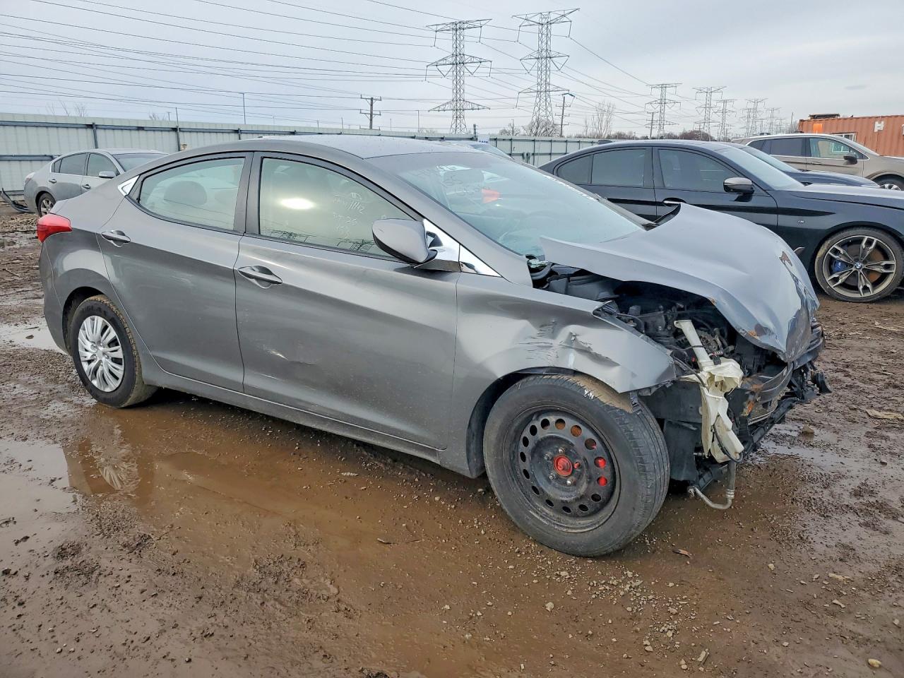 2013 Hyundai Elantra Gls Gray vin: 5NPDH4AE8DH226890