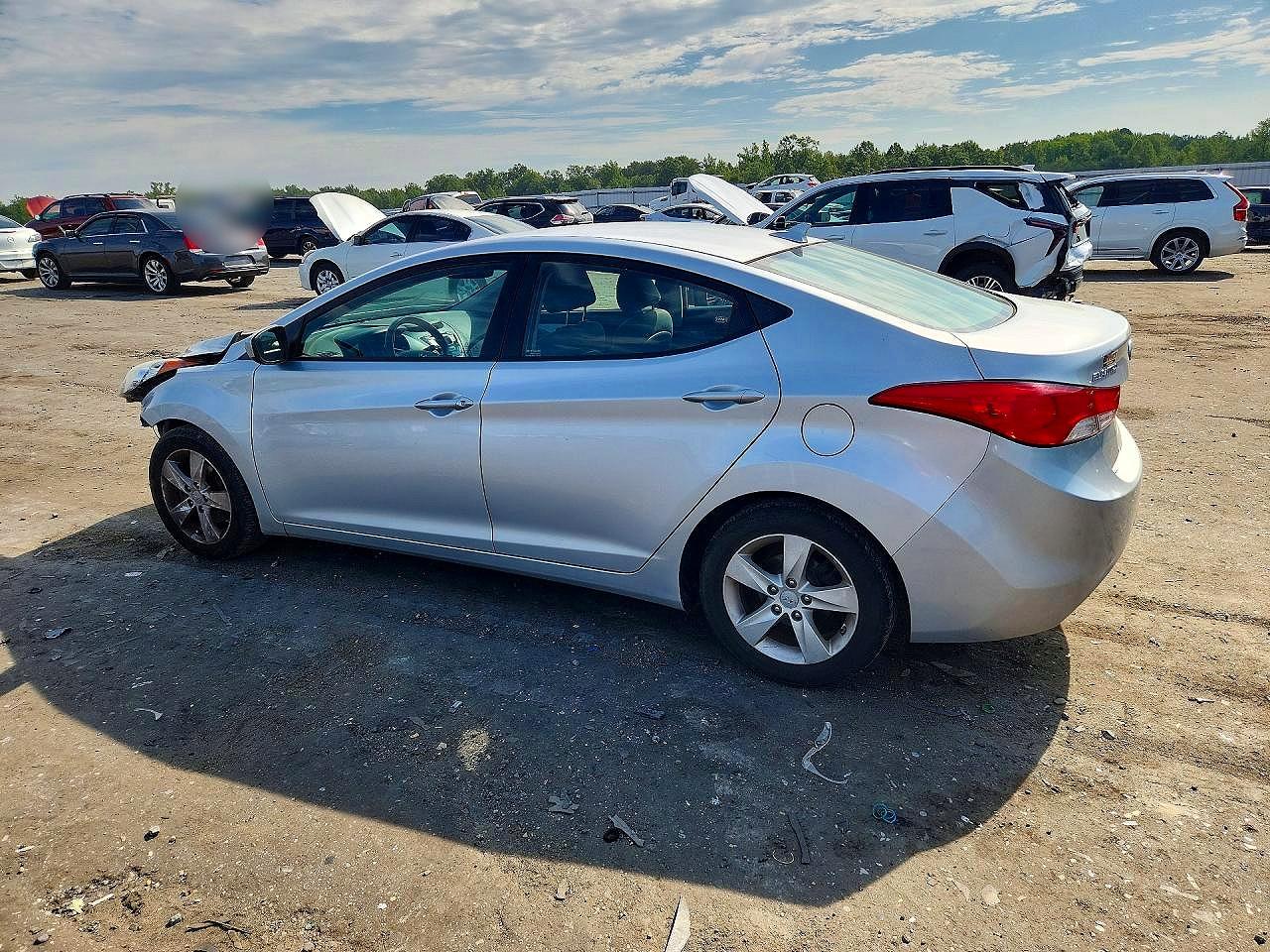 2013 Hyundai Elantra Gls Silver vin: 5NPDH4AE8DH227215