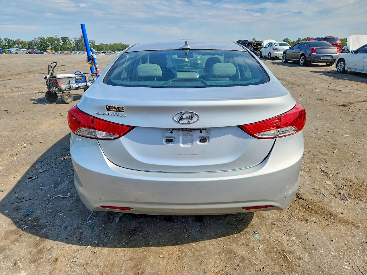2013 Hyundai Elantra Gls Silver vin: 5NPDH4AE8DH227215