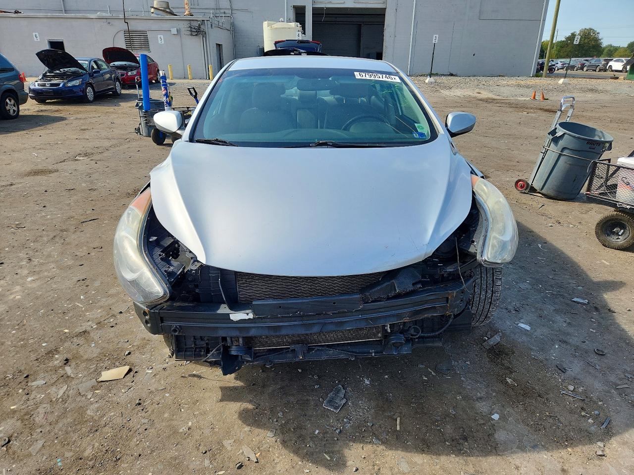 2013 Hyundai Elantra Gls Silver vin: 5NPDH4AE8DH227215