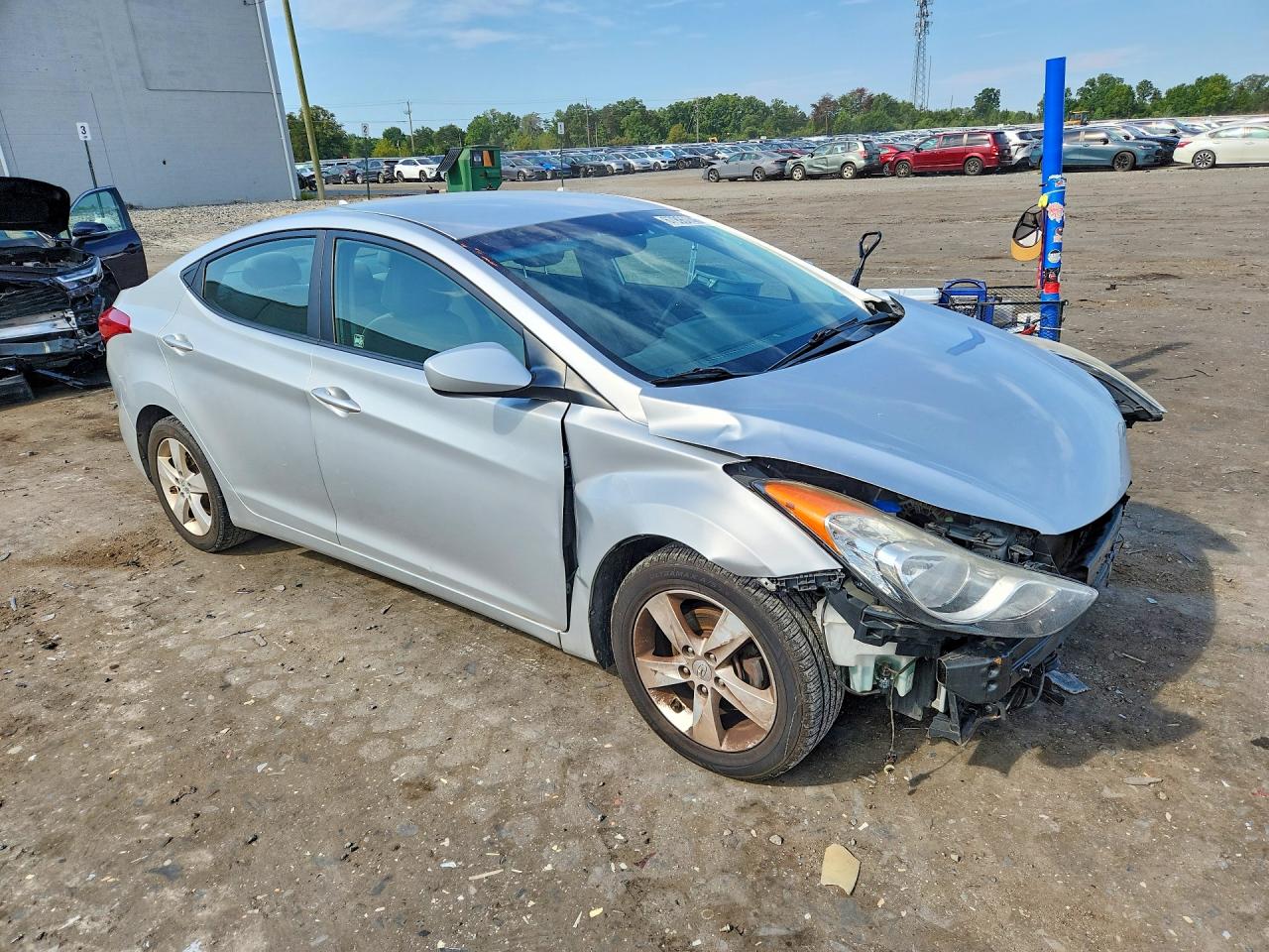 2013 Hyundai Elantra Gls Silver vin: 5NPDH4AE8DH227215
