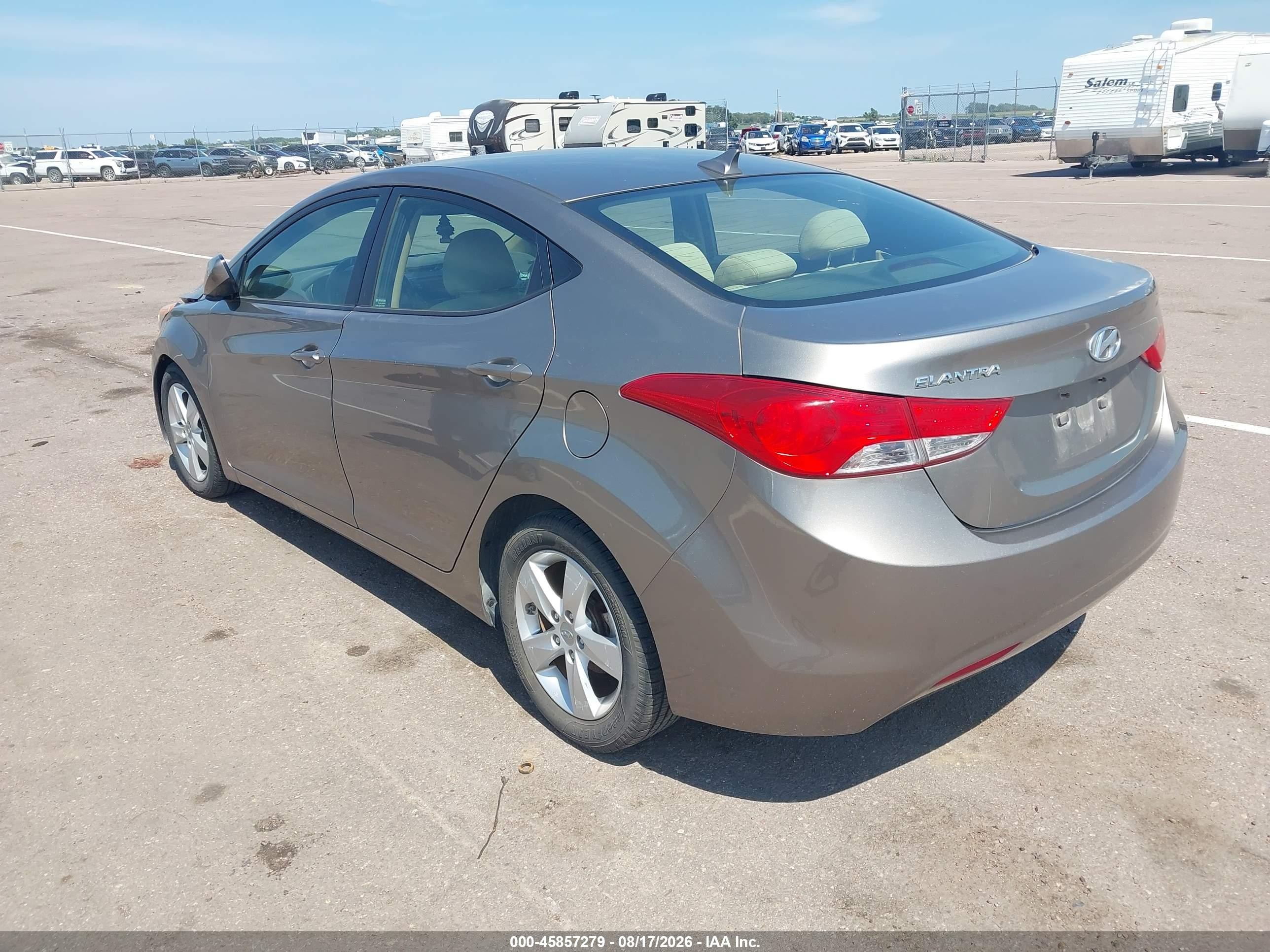 2013 Hyundai Elantra Gls Gold vin: 5NPDH4AE8DH227814
