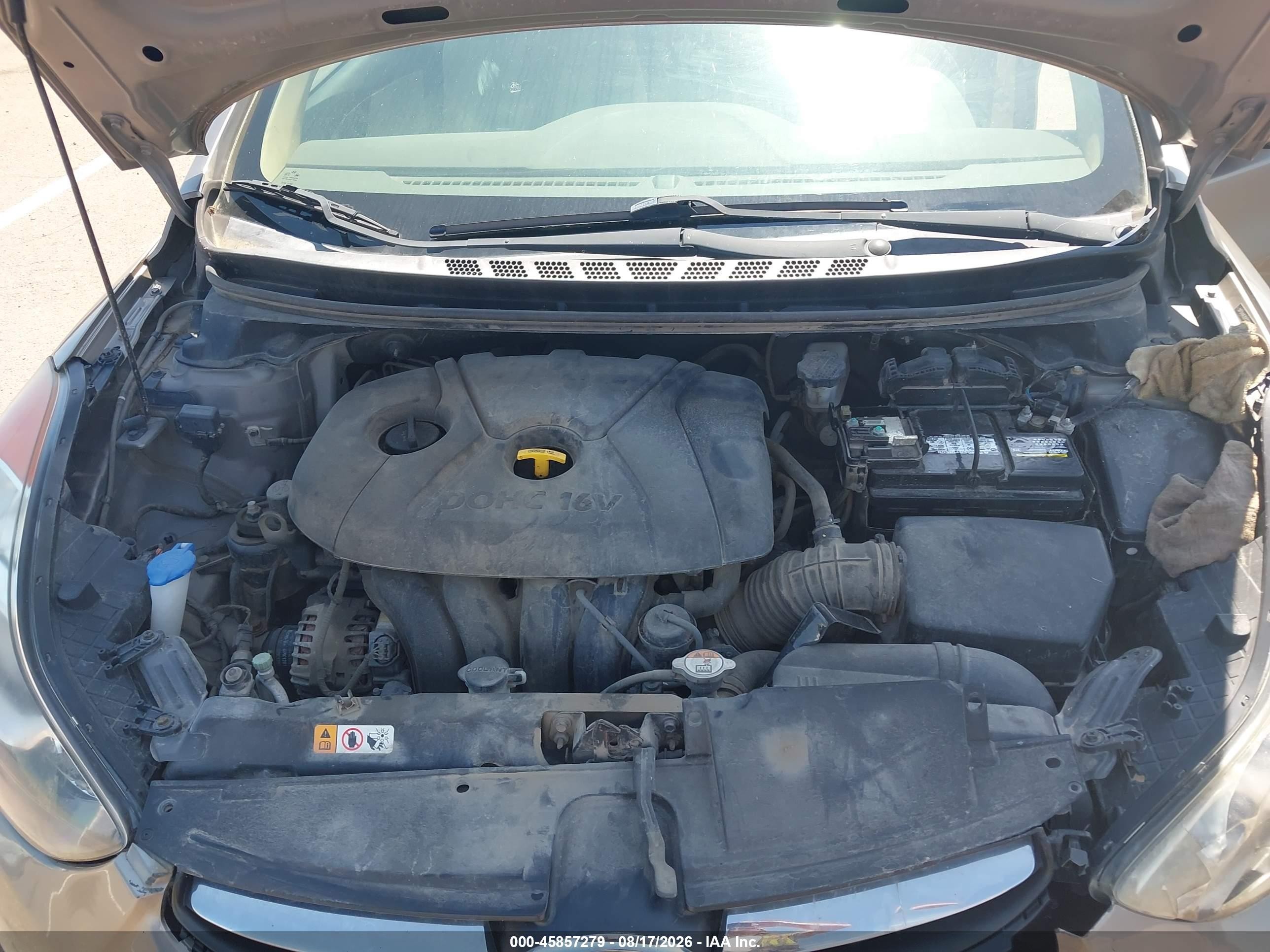 2013 Hyundai Elantra Gls Gold vin: 5NPDH4AE8DH227814