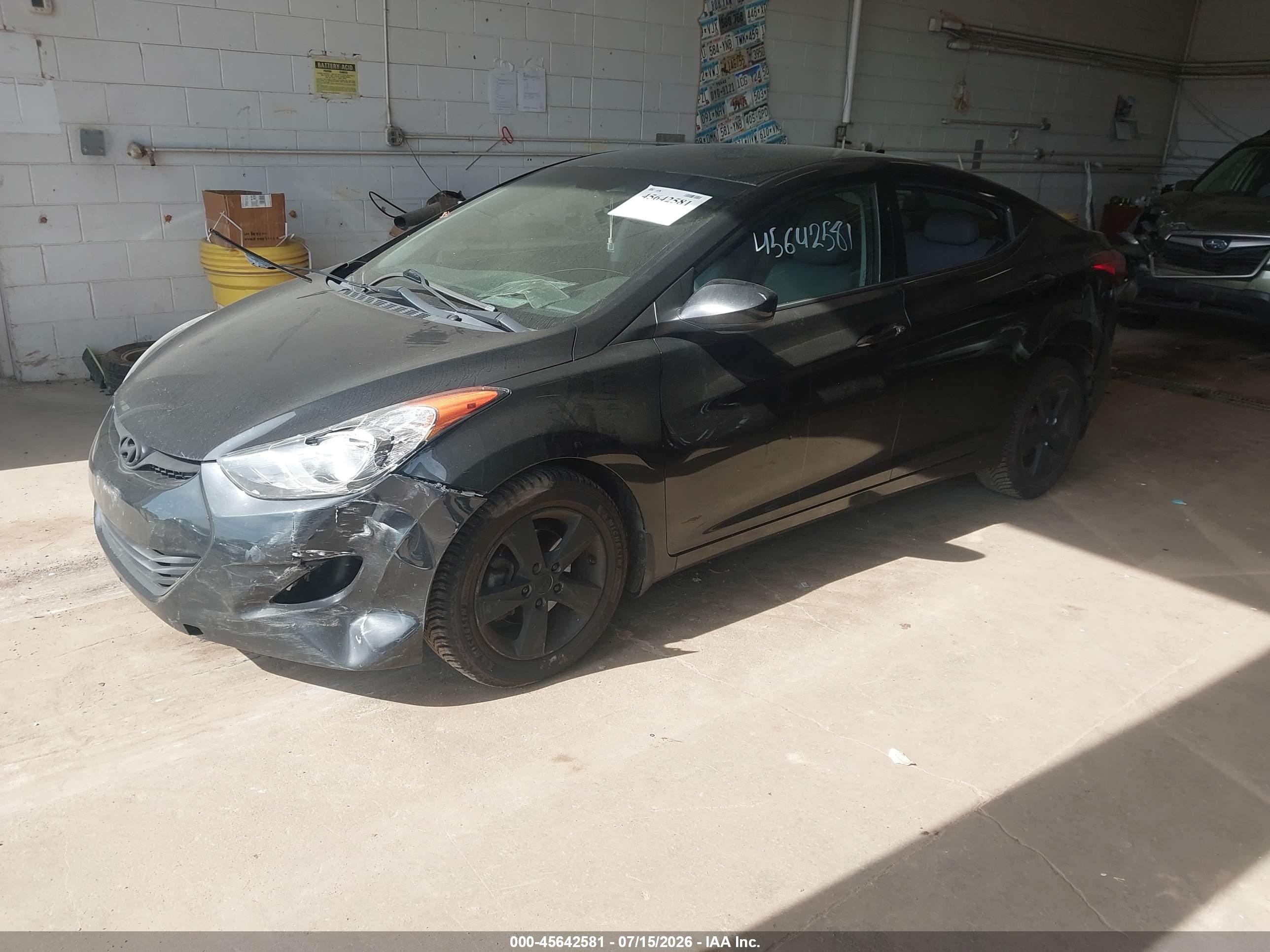 2013 Hyundai Elantra Gls Black vin: 5NPDH4AE8DH231300