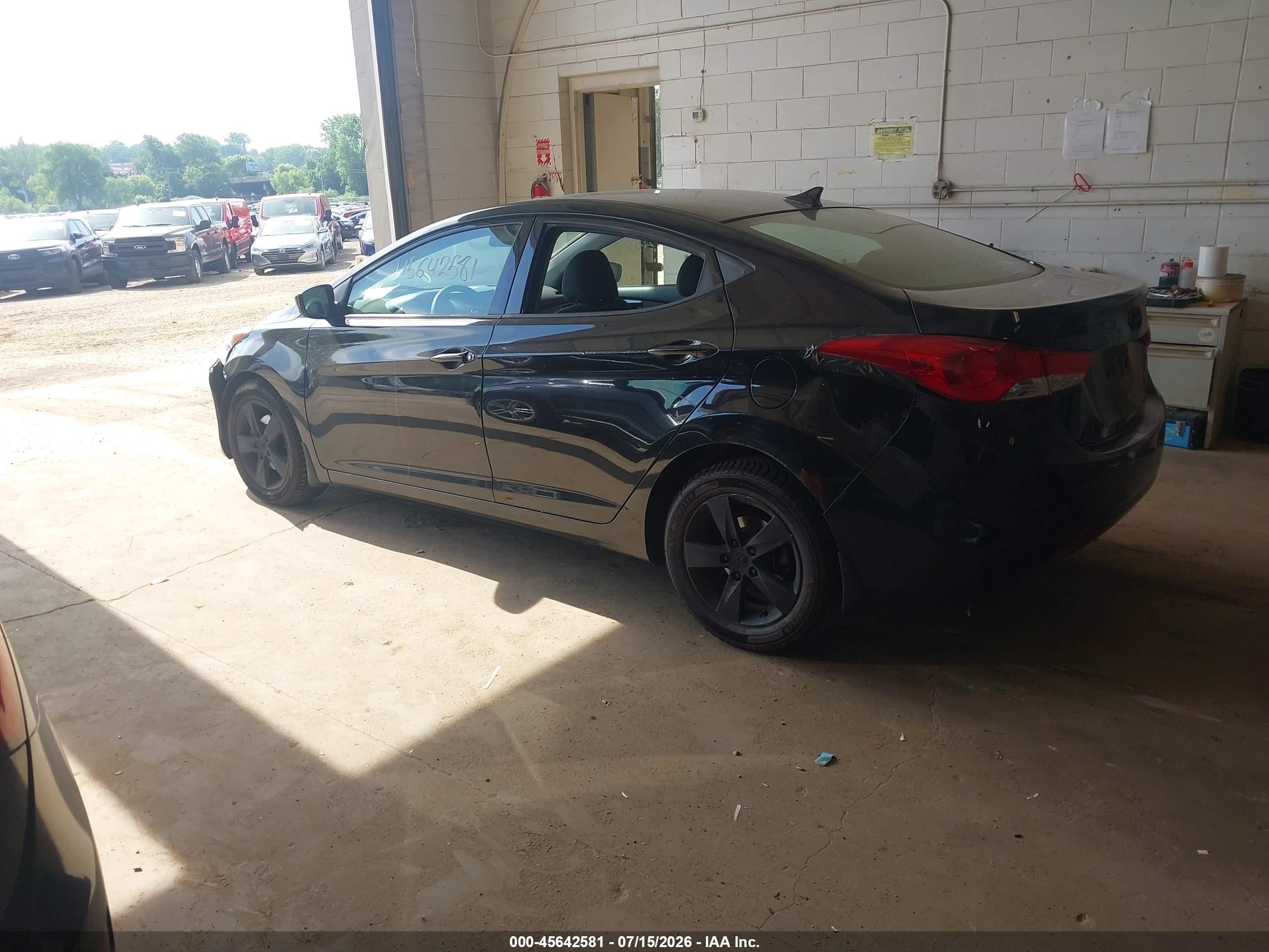 2013 Hyundai Elantra Gls Black vin: 5NPDH4AE8DH231300