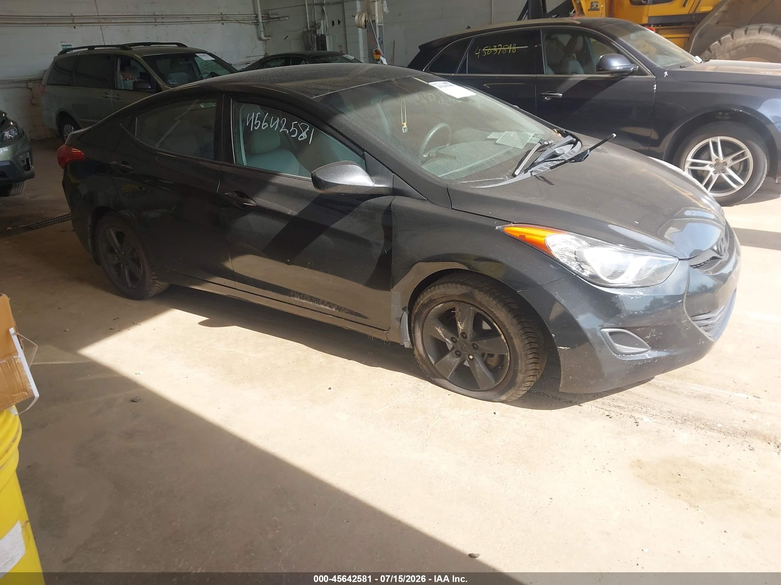 2013 Hyundai Elantra Gls Black vin: 5NPDH4AE8DH231300