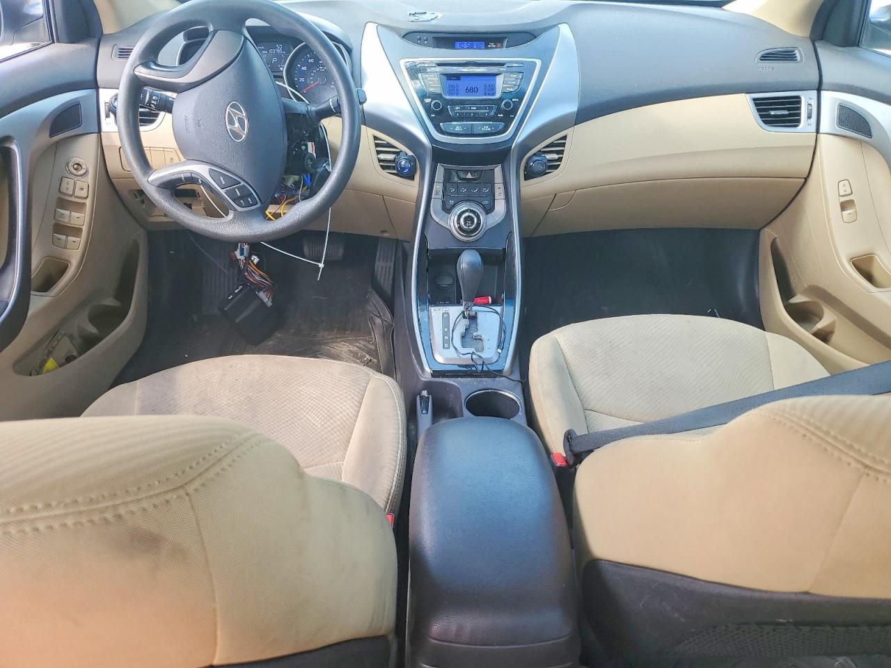2013 Hyundai Elantra Gls White vin: 5NPDH4AE8DH233760