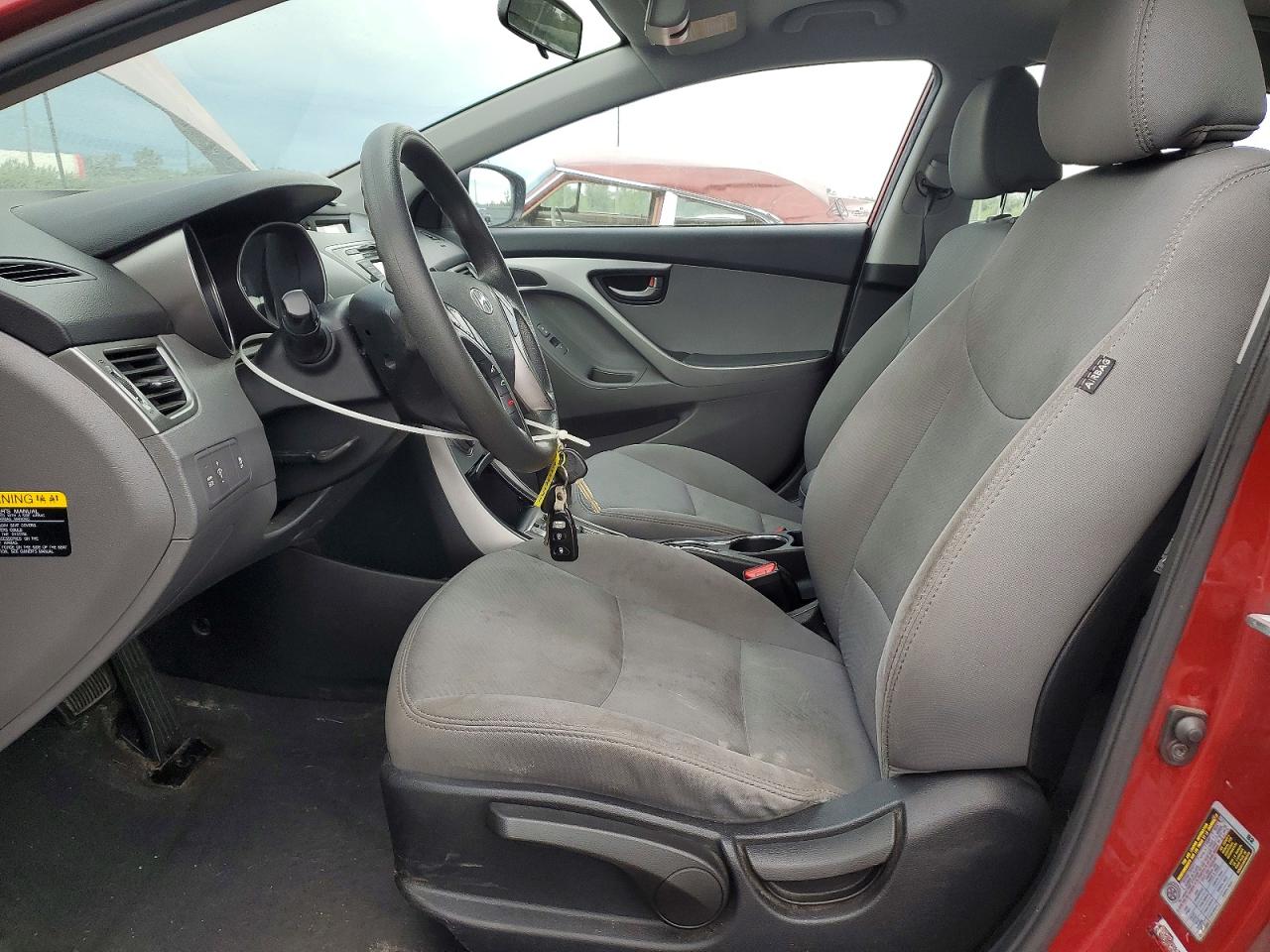 2013 Hyundai Elantra Gls Red vin: 5NPDH4AE8DH234407