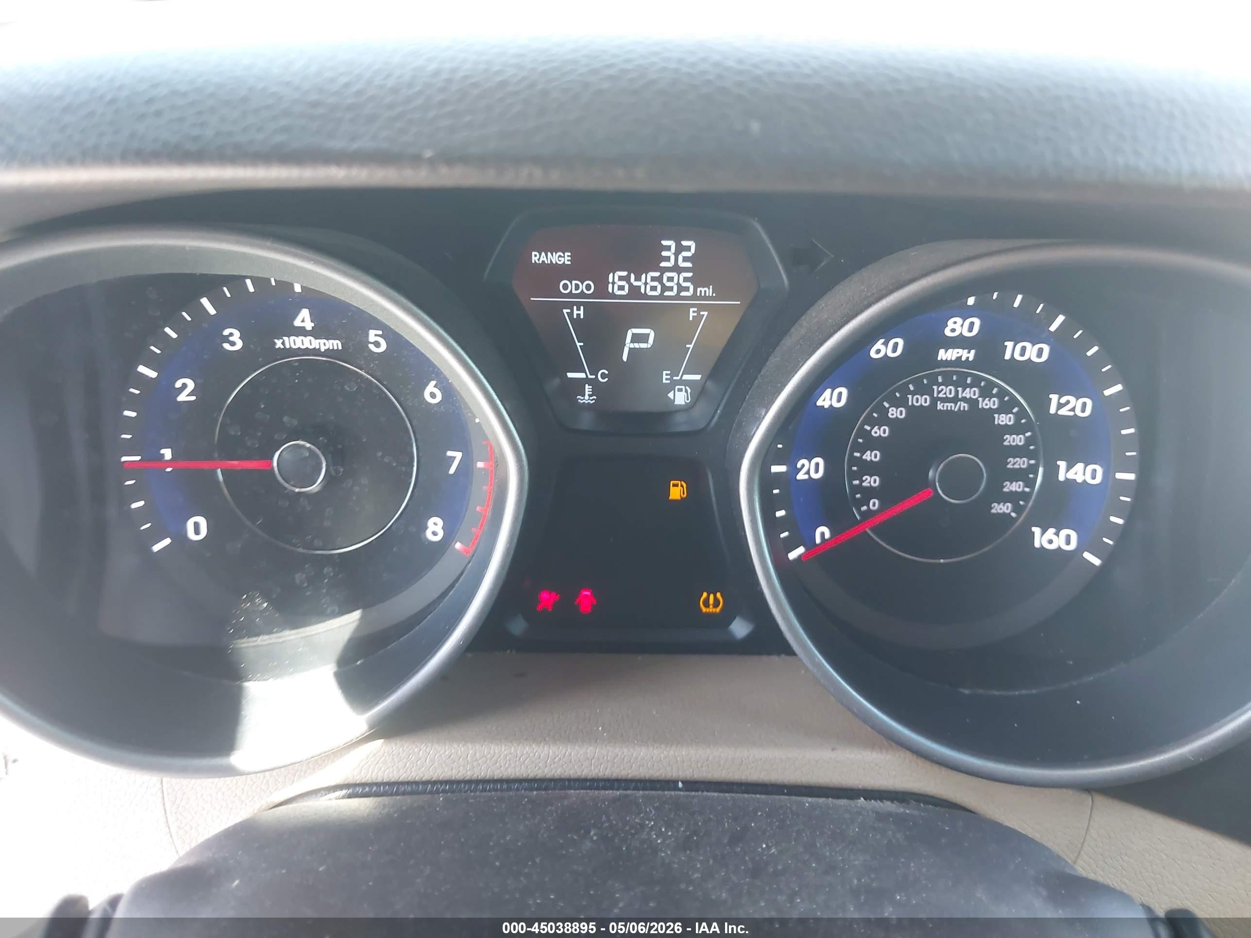 2013 Hyundai Elantra Gls Red vin: 5NPDH4AE8DH241616