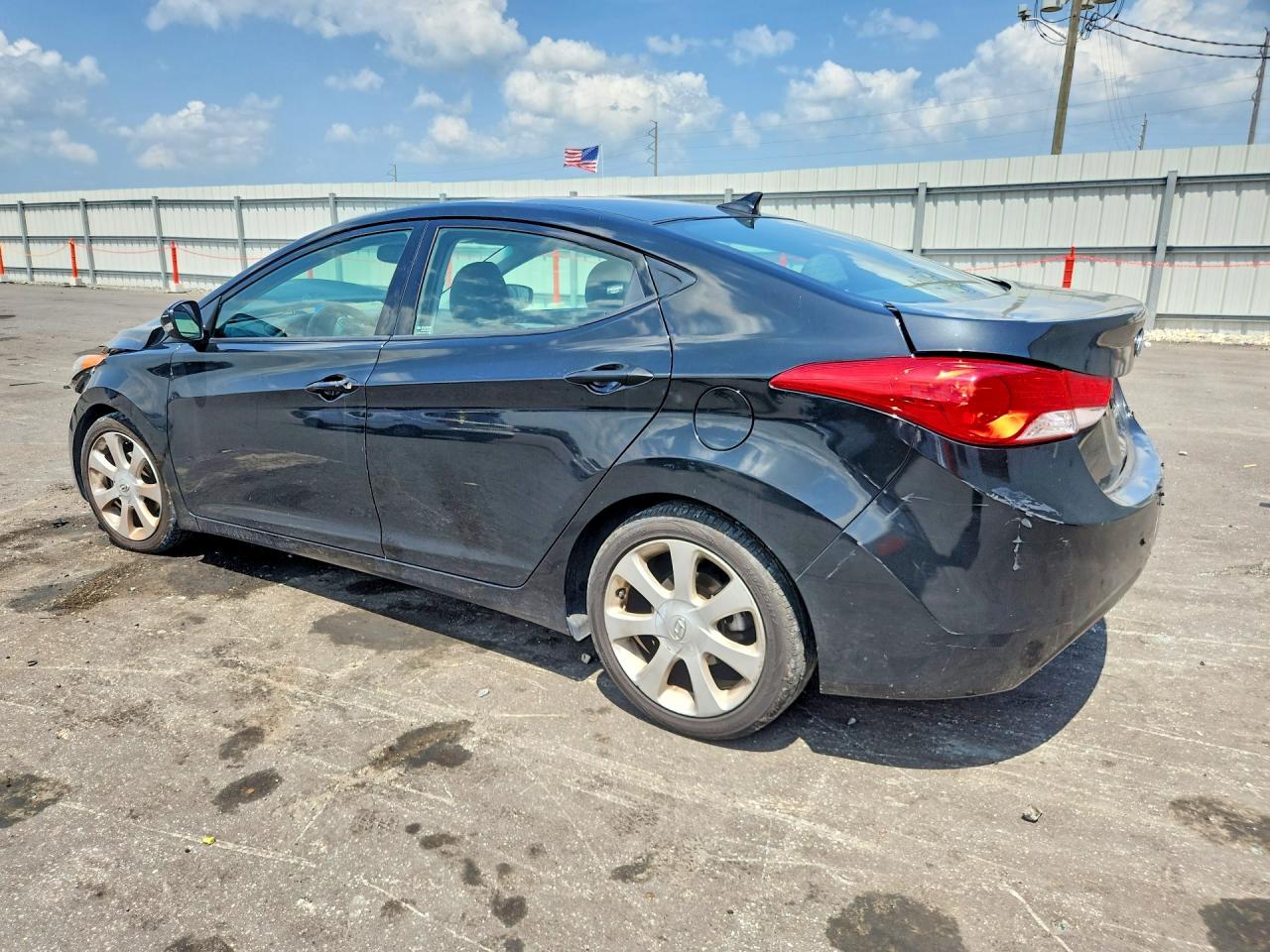 2013 Hyundai Elantra Limited Black vin: 5NPDH4AE8DH249652