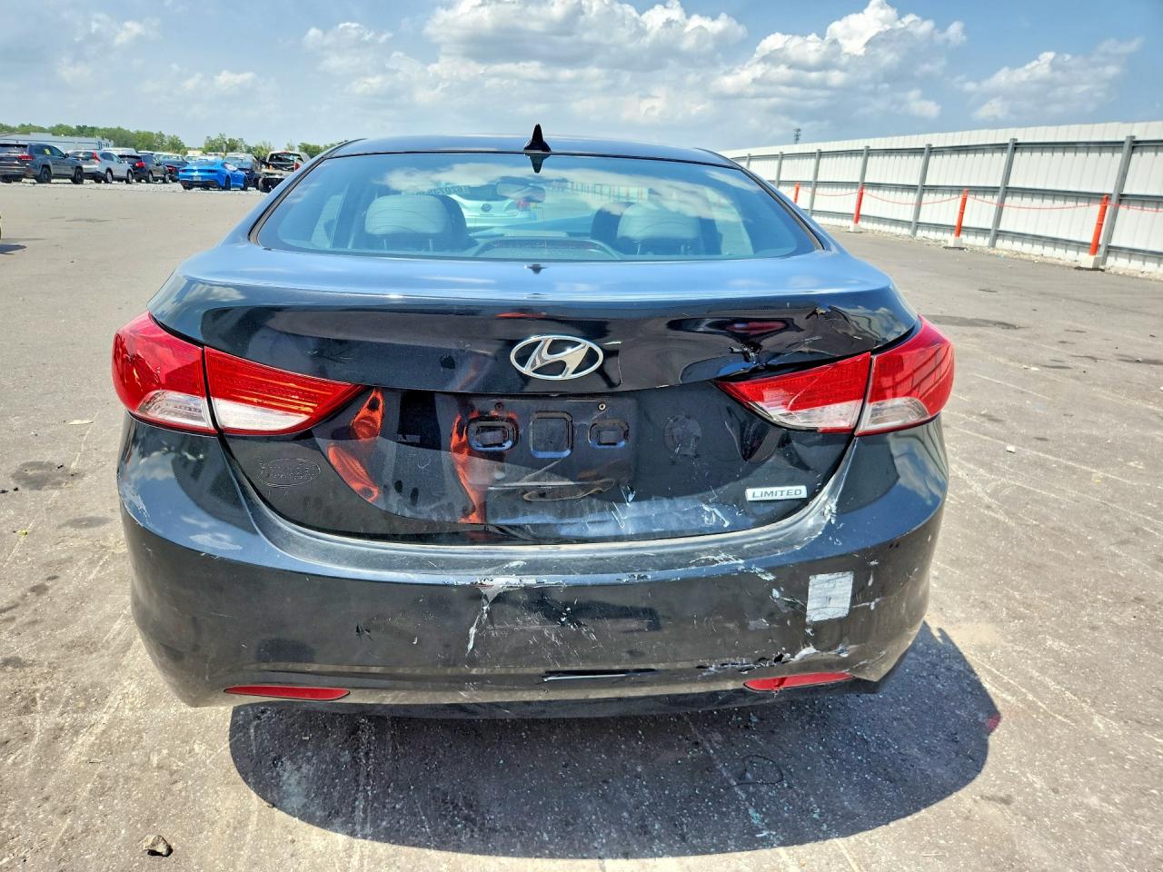 2013 Hyundai Elantra Limited Black vin: 5NPDH4AE8DH249652
