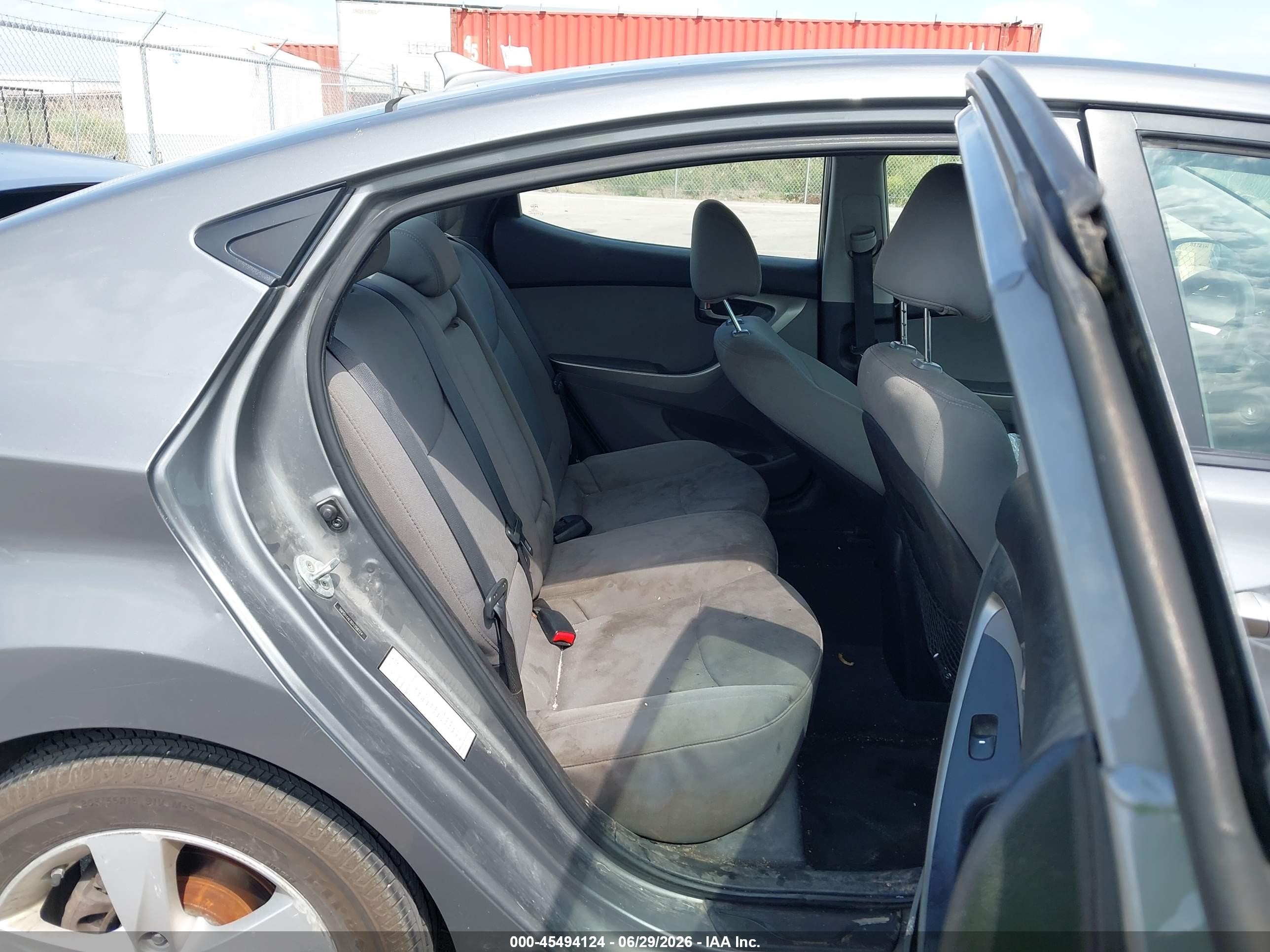 2013 Hyundai Elantra Gls Gray vin: 5NPDH4AE8DH258724
