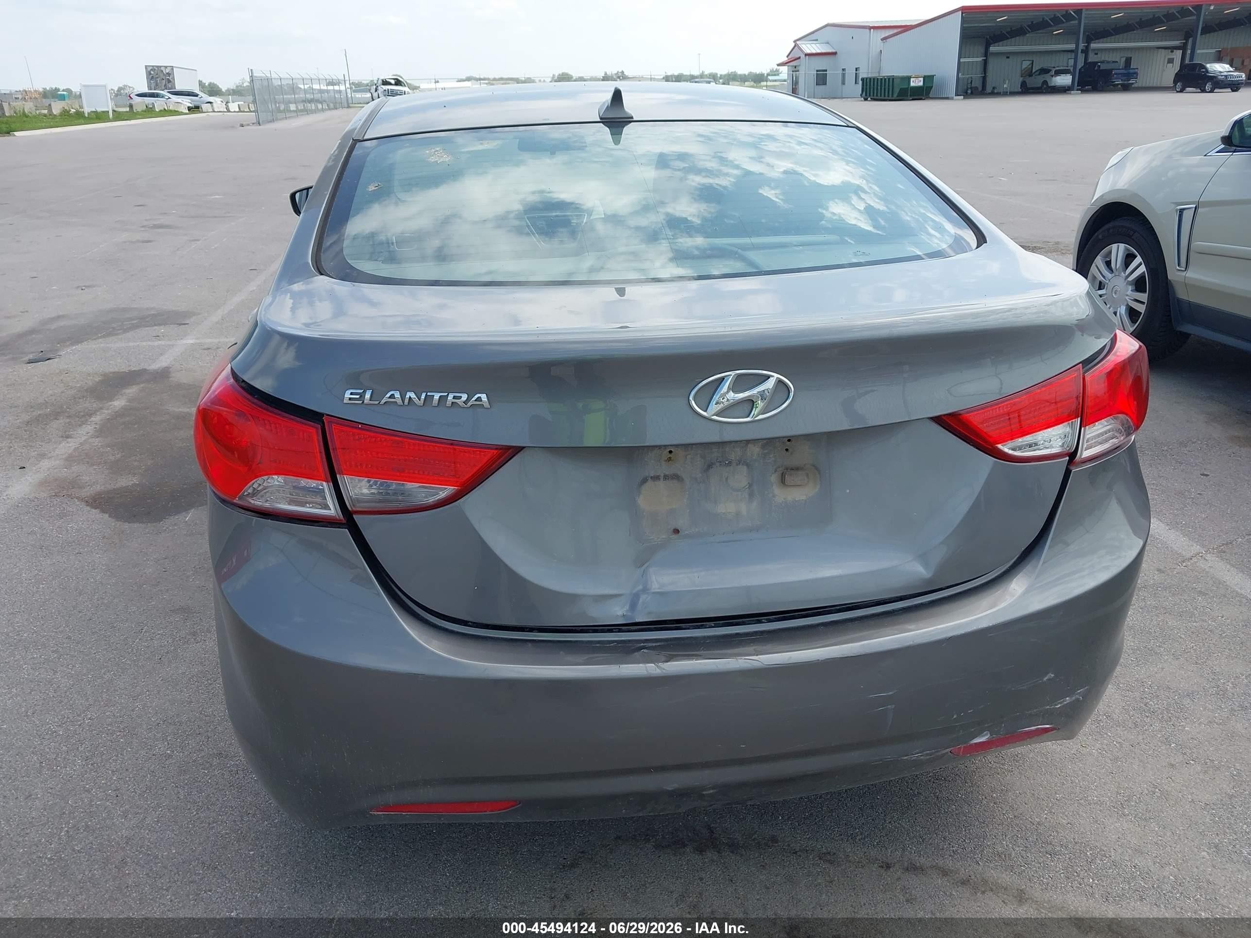 2013 Hyundai Elantra Gls Gray vin: 5NPDH4AE8DH258724