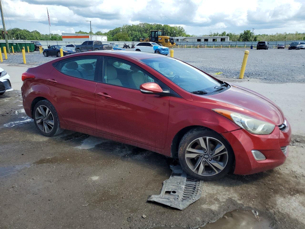 2013 Hyundai Elantra Limited Red vin: 5NPDH4AE8DH267794