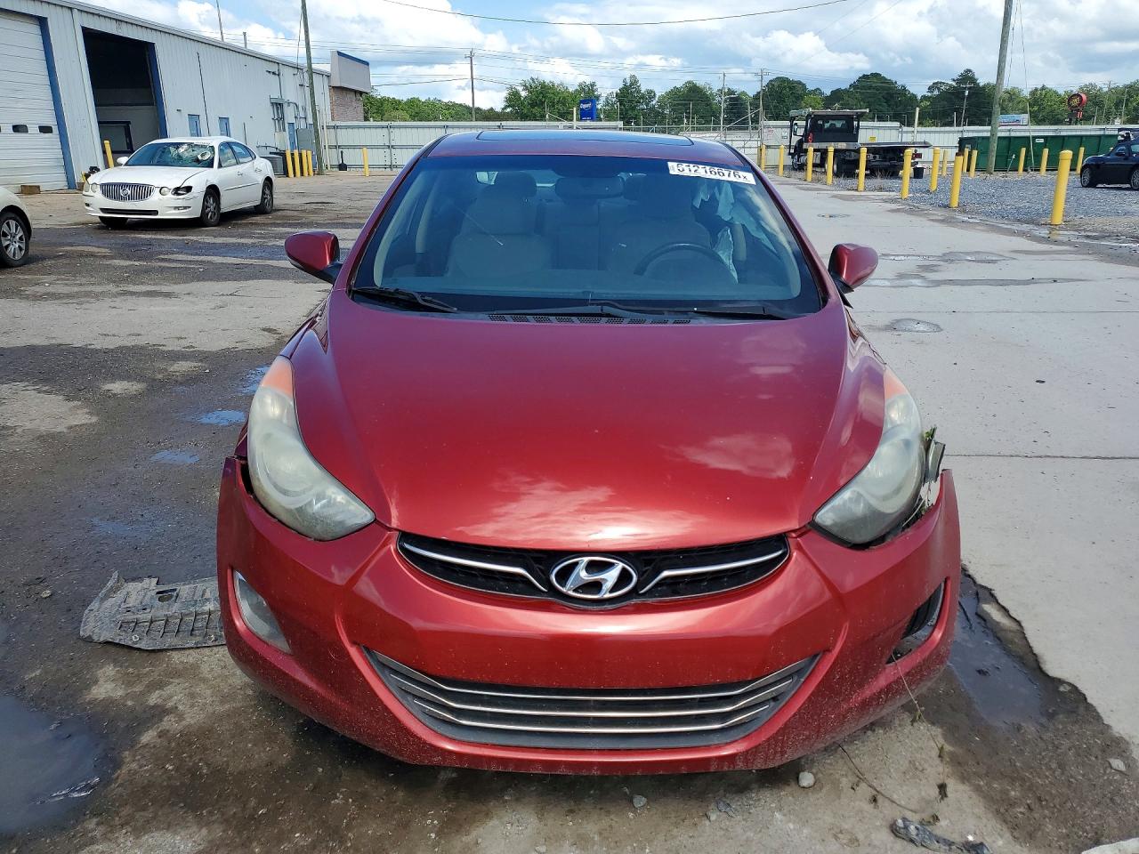 2013 Hyundai Elantra Limited Red vin: 5NPDH4AE8DH267794